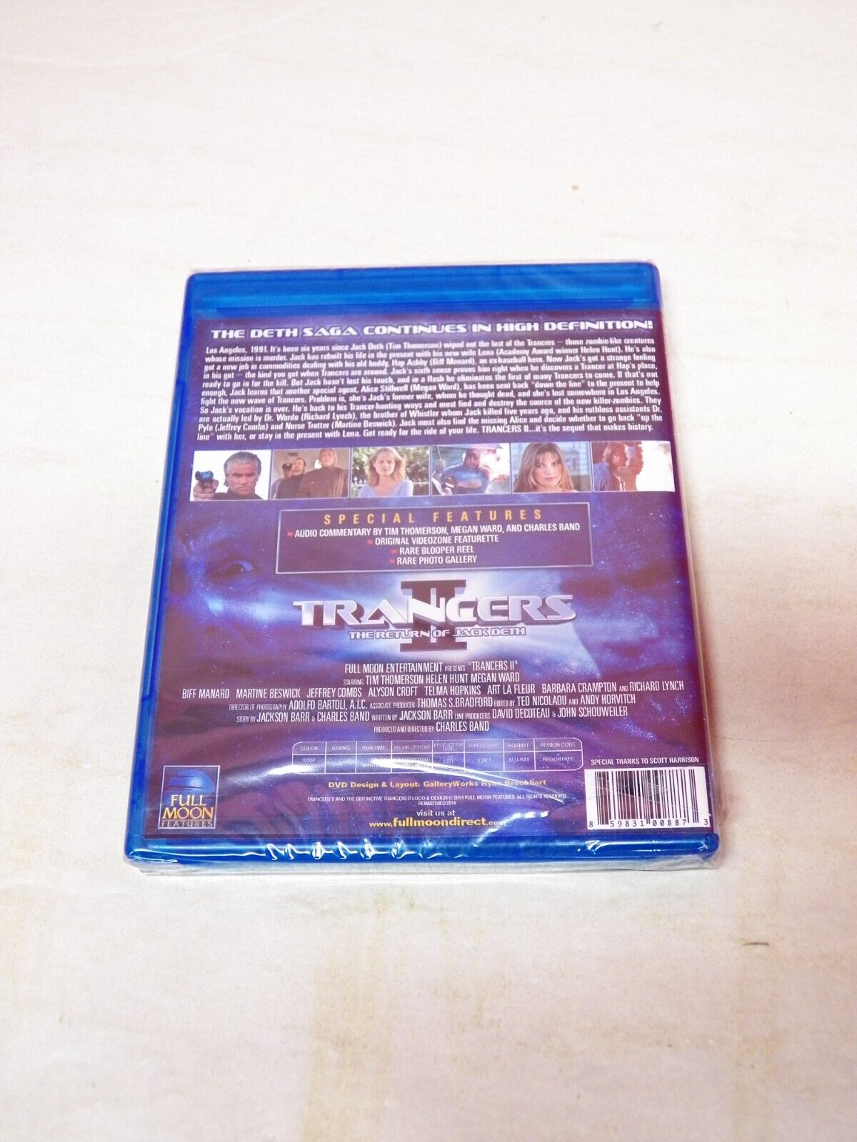 Sealed Blu-Ray Trancers II 2015 Full Moon Features Remastered Hi Def WE00887 Sealed Blu-Ray Trancers II 2015 Full Moon Features Remastered Hi Def WE00887