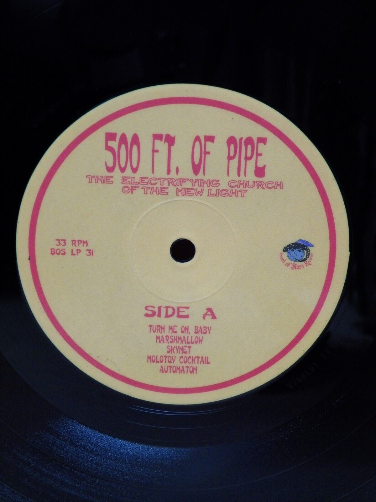12" LP EX 500 Ft. Of Pipe The Electrifying Church Of The New Light 2003 Numbered 12" LP EX 500 Ft. Of Pipe The Electrifying Church Of The New Light 2003 Numbered