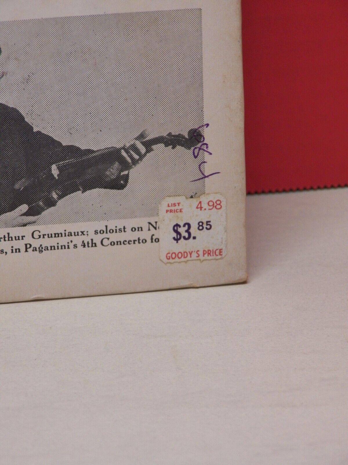 12" LP EX Paganini Concerto No. 4 in D Minor/Concerto No. 1 in D Major 1955 Mono 12" LP EX Paganini Concerto No. 4 in D Minor/Concerto No. 1 in D Major 1955 Mono