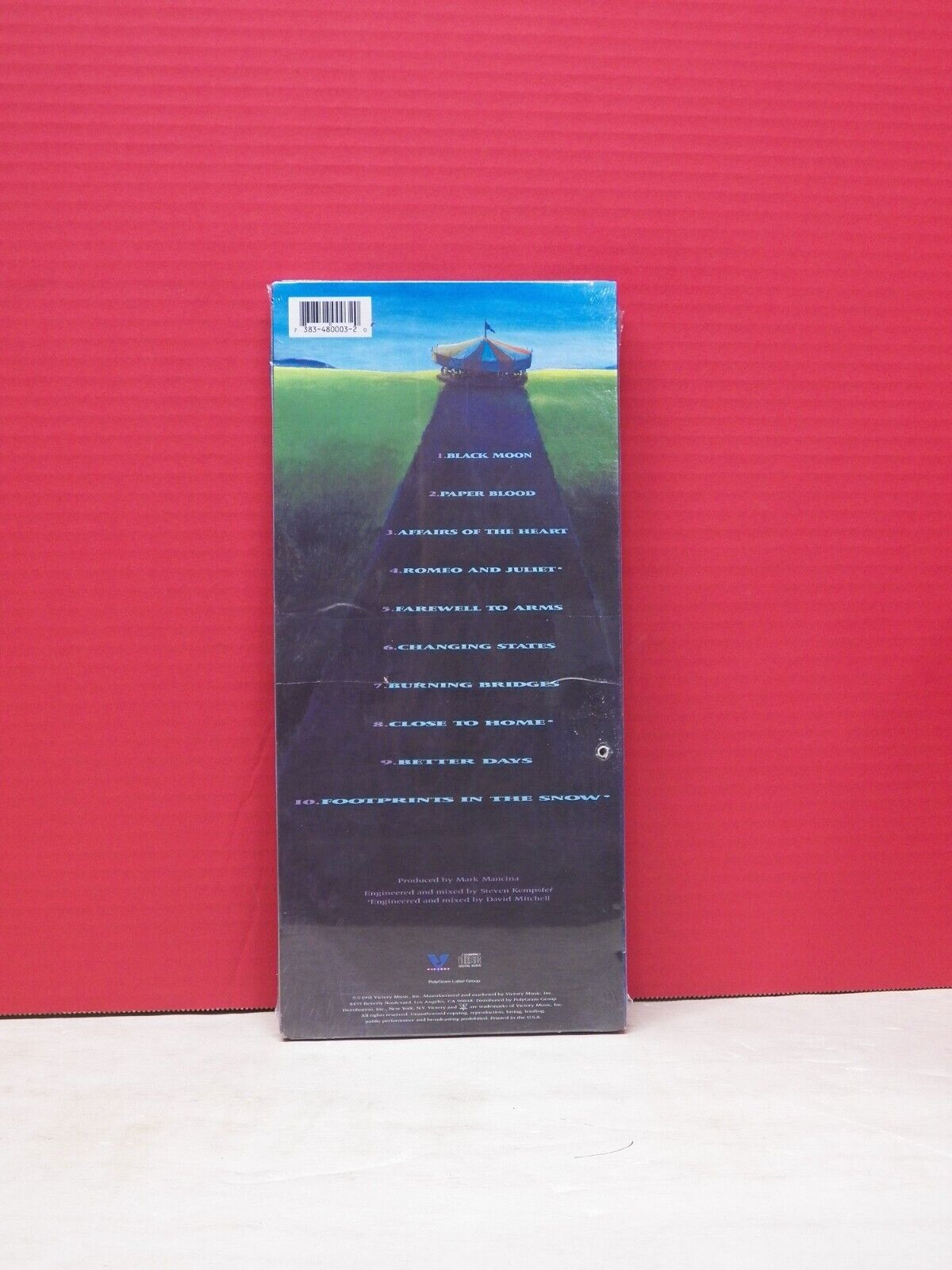 Sealed CD Long Box Emerson, Lake & Palmer Black Moon 1992 Victory 383 480-003-2 Sealed CD Long Box Emerson, Lake & Palmer Black Moon 1992 Victory 383 480-003-2