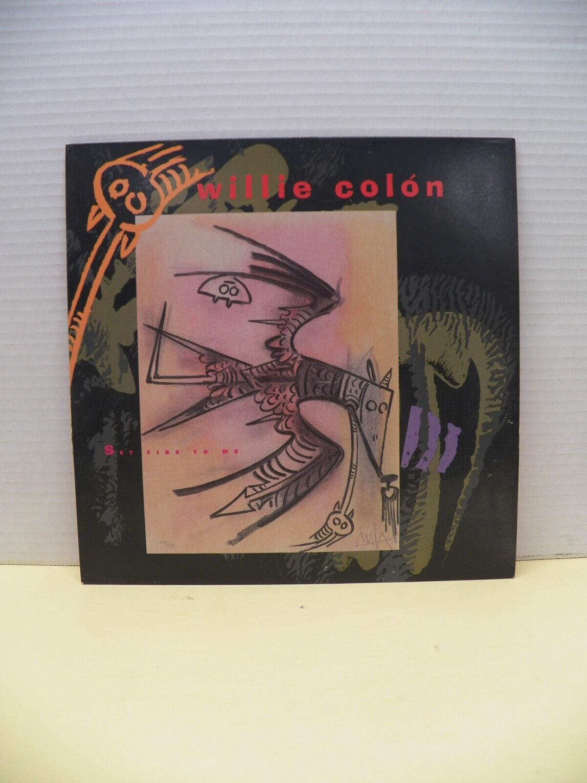 12" Single VG++/EX Willie Colón Set Fire To Me 1986 A&M Records SP-12181 12" Single VG++/EX Willie Colón Set Fire To Me 1986 A&M Records SP-12181