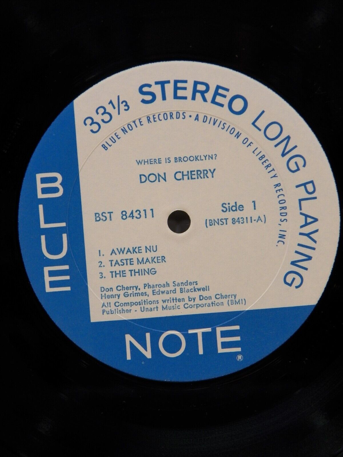 12" LP NM Don Cherry Where Is Brooklyn? 1969 Blue Note Stereo Promo BST 84311 12" LP NM Don Cherry Where Is Brooklyn? 1969 Blue Note Stereo Promo BST 84311