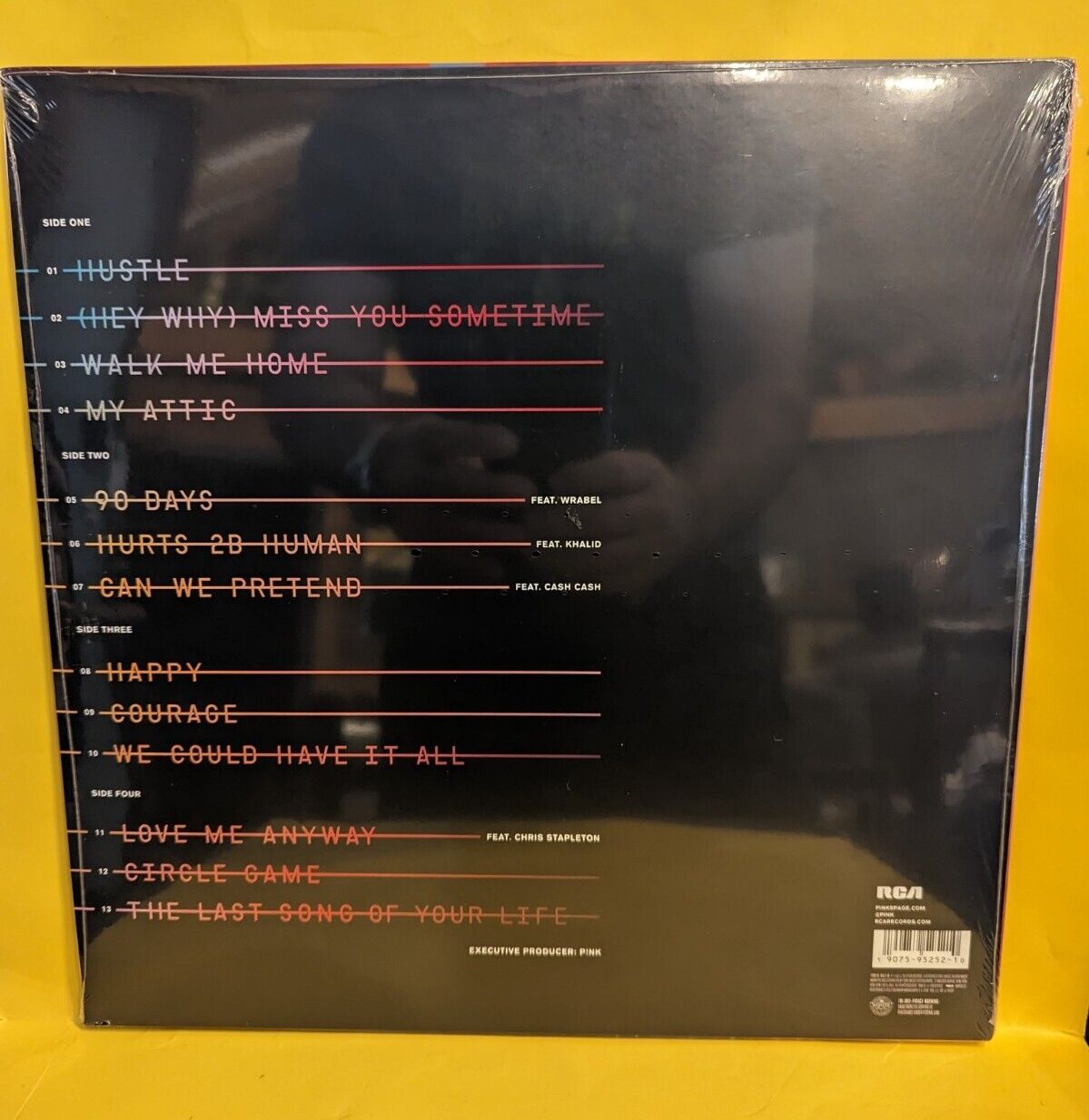 Rare Sealed Vinyl Record Pink Hurts 2B Human 2019 Color Pink & Blue Translucent Rare Sealed Vinyl Record Pink Hurts 2B Human 2019 Color Pink & Blue Translucent