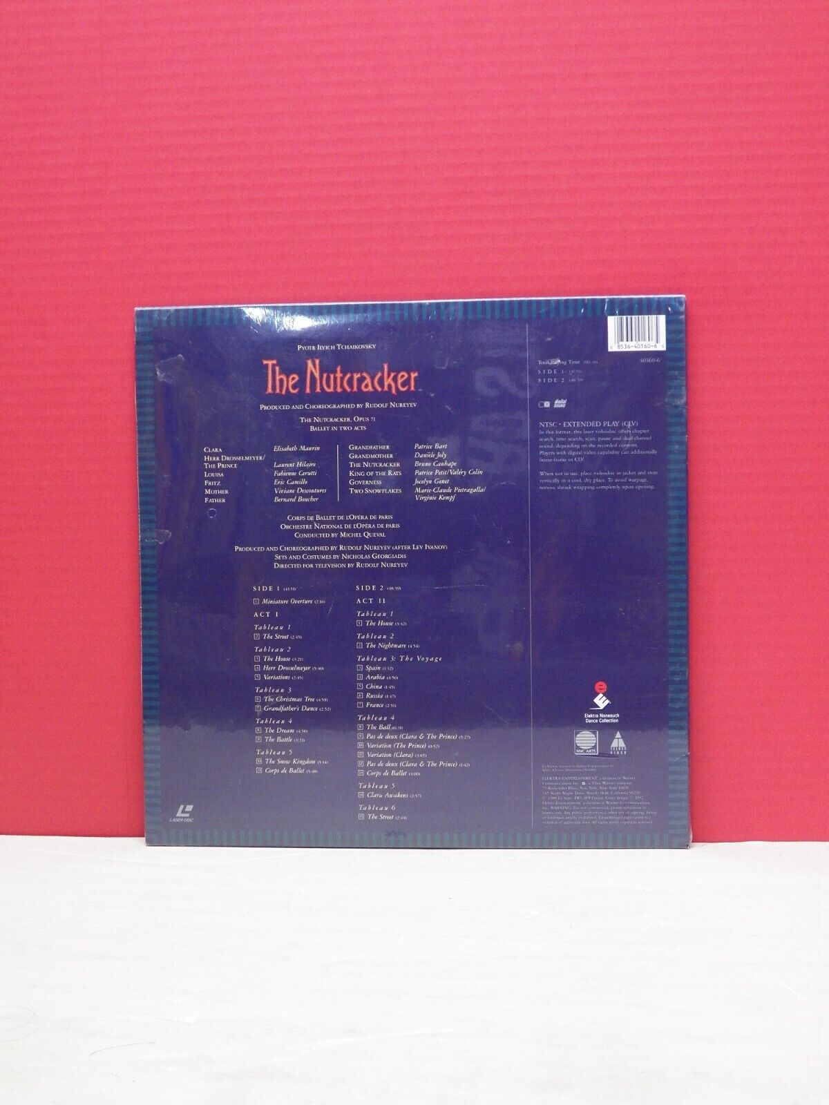 Sealed 12" Laser Disc The Paris Opera Ballet The Nutcracker 1992 Elektra 40160-6 Sealed 12" Laser Disc The Paris Opera Ballet The Nutcracker 1992 Elektra 40160-6