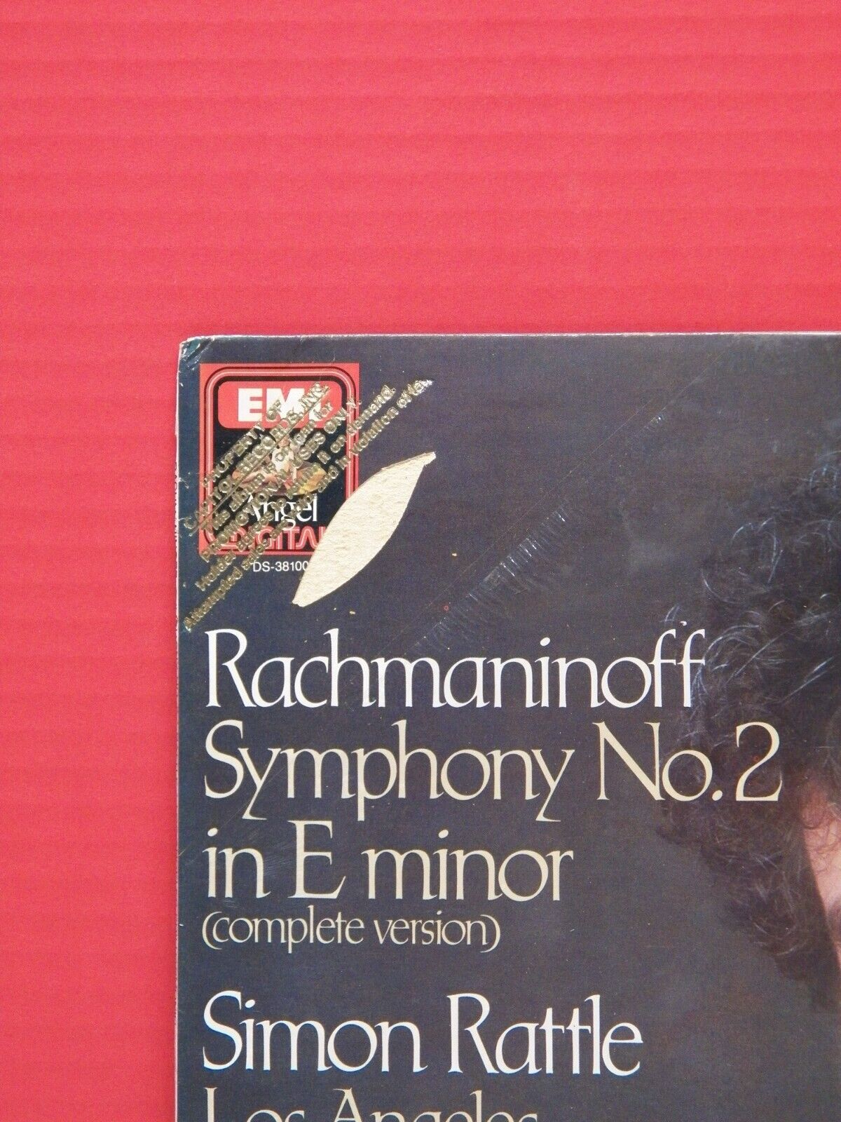 12" LP Simon Rattle Rachmaninoff Symphony No. 2 in E minor 1984 Angel Promo 12" LP Simon Rattle Rachmaninoff Symphony No. 2 in E minor 1984 Angel Promo