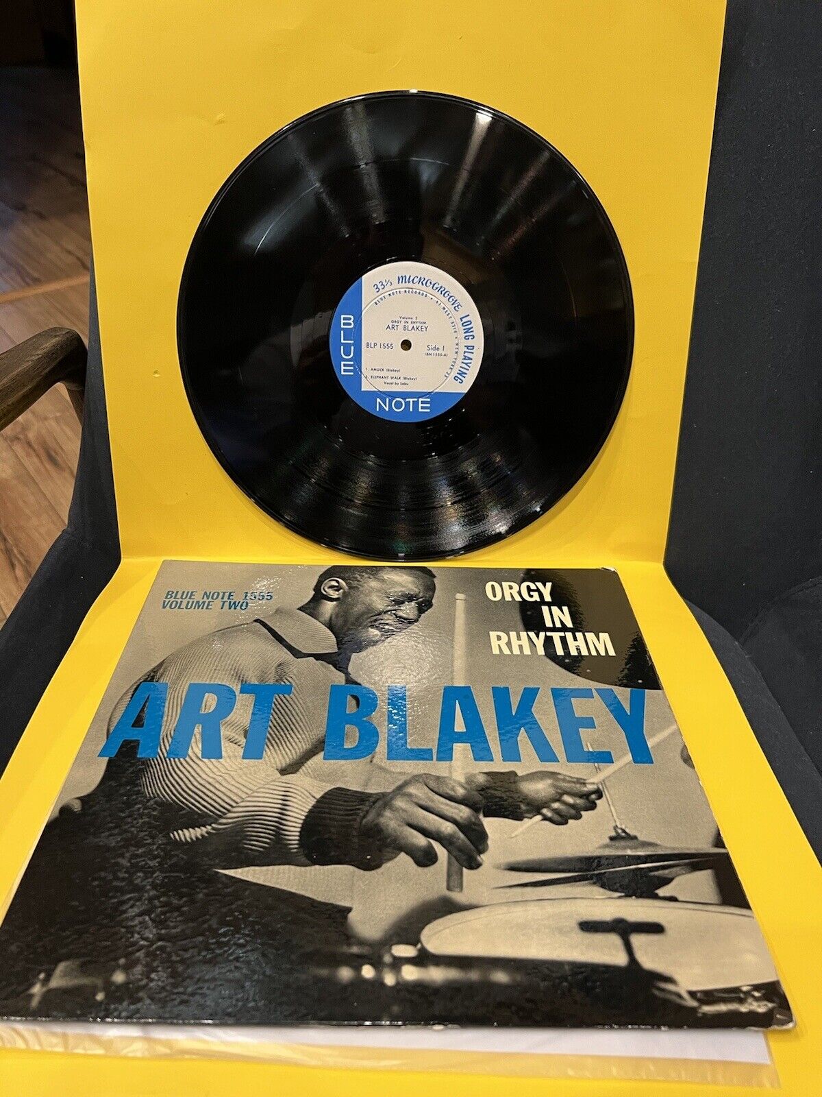 VG ++ Rare Vinyl Record LP Art Blakey Orgy in Rhythm BLP 1555 Orig. Mono 1957 VG ++ Rare Vinyl Record LP Art Blakey Orgy in Rhythm BLP 1555 Orig. Mono 1957