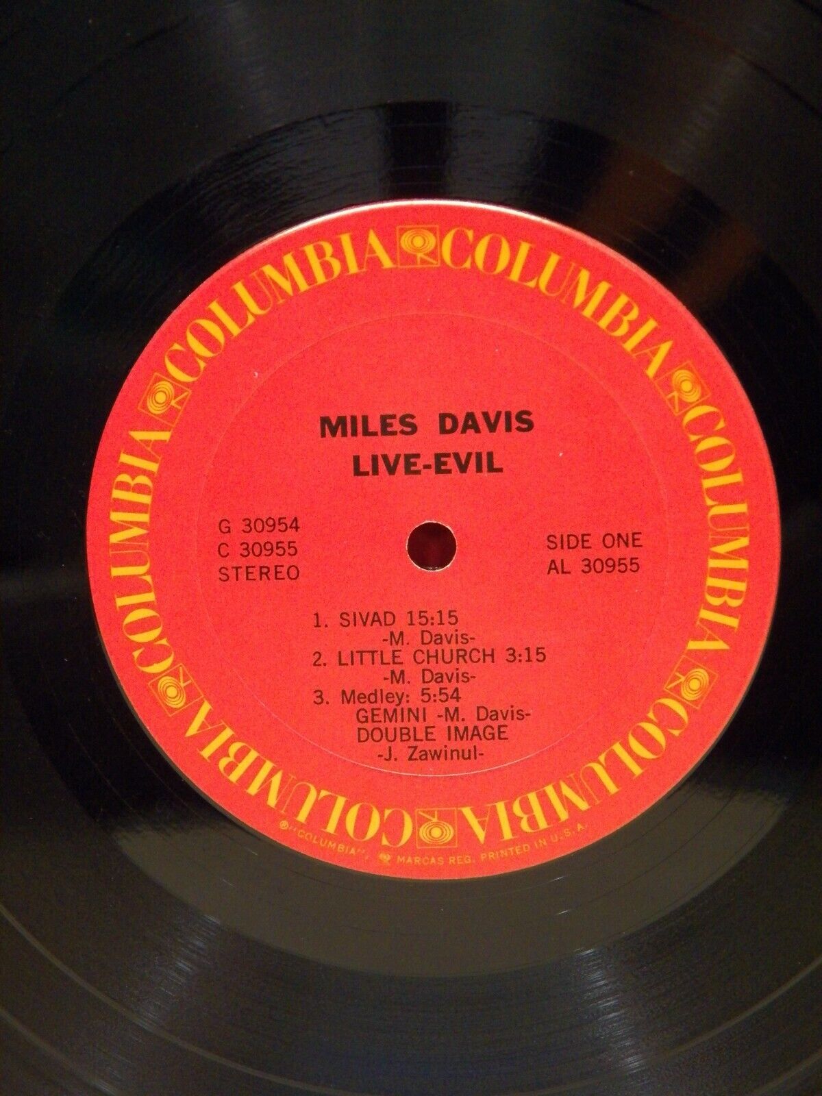 12" 2xLP VG+ Miles Davis Live-Evil 1971 Columbia G 30954 12" 2xLP VG+ Miles Davis Live-Evil 1971 Columbia G 30954