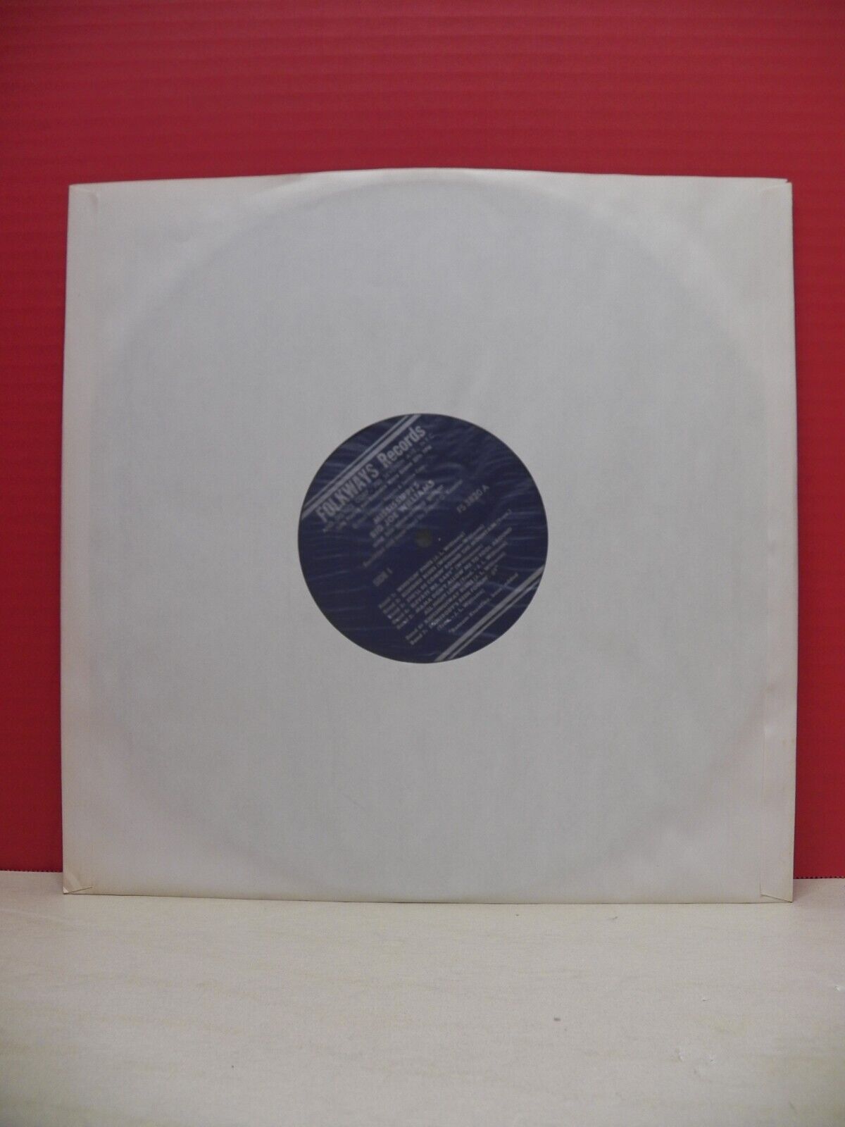 12" LP EX Mississippi's Big Joe Williams And His Nine-String Guitar Folkways 12" LP EX Mississippi's Big Joe Williams And His Nine-String Guitar Folkways