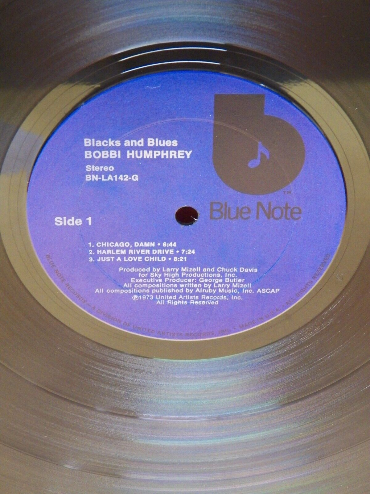 12" LP VG++/EX Bobbi Humphrey Black And Blues 1974 Blue Note BN-LA142-G 12" LP VG++/EX Bobbi Humphrey Black And Blues 1974 Blue Note BN-LA142-G