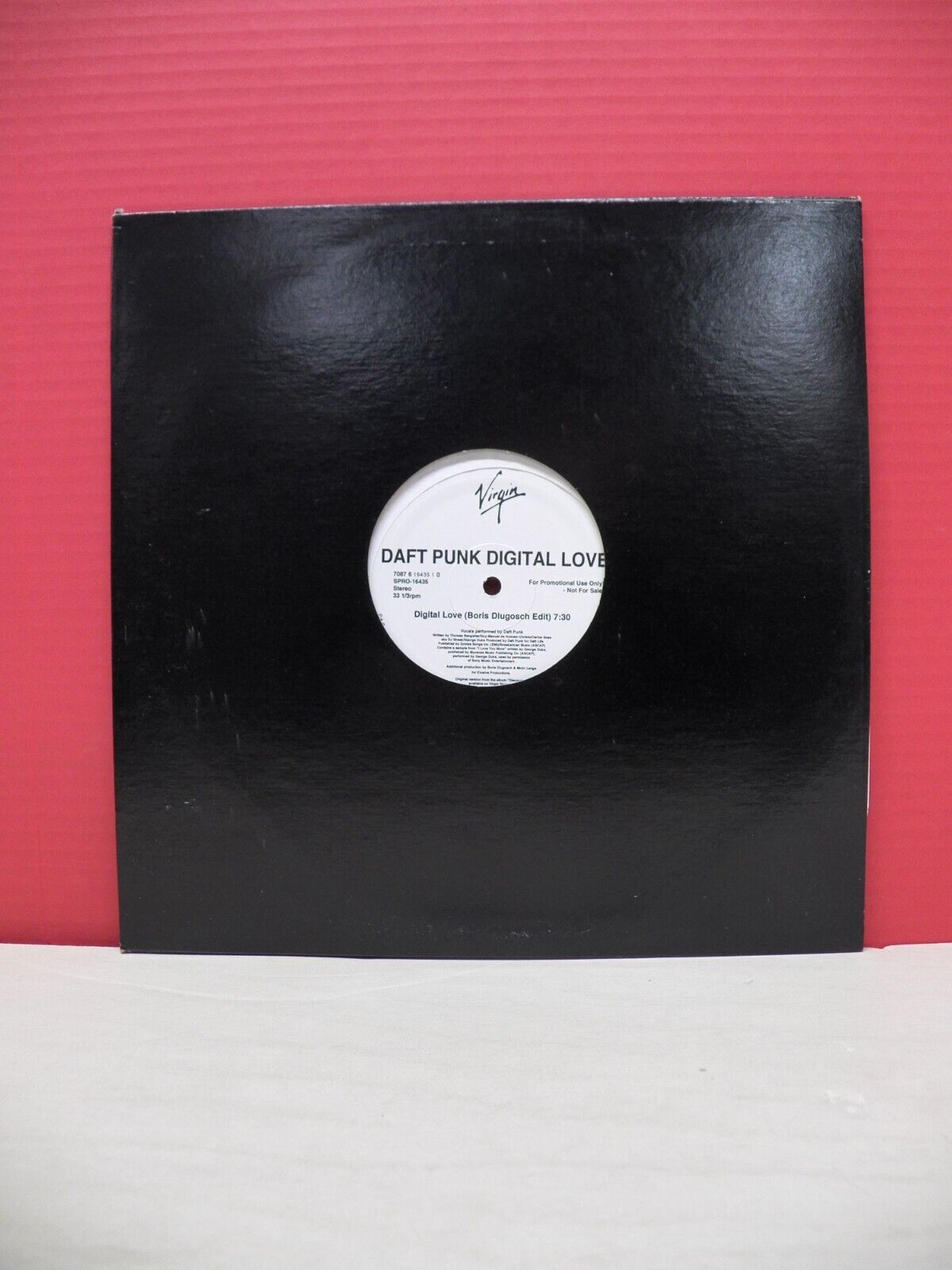 12" Single EX Daft Punk Digital Love (Boris Dlugosch Edit) 2001 Virgin Promo 12" Single EX Daft Punk Digital Love (Boris Dlugosch Edit) 2001 Virgin Promo