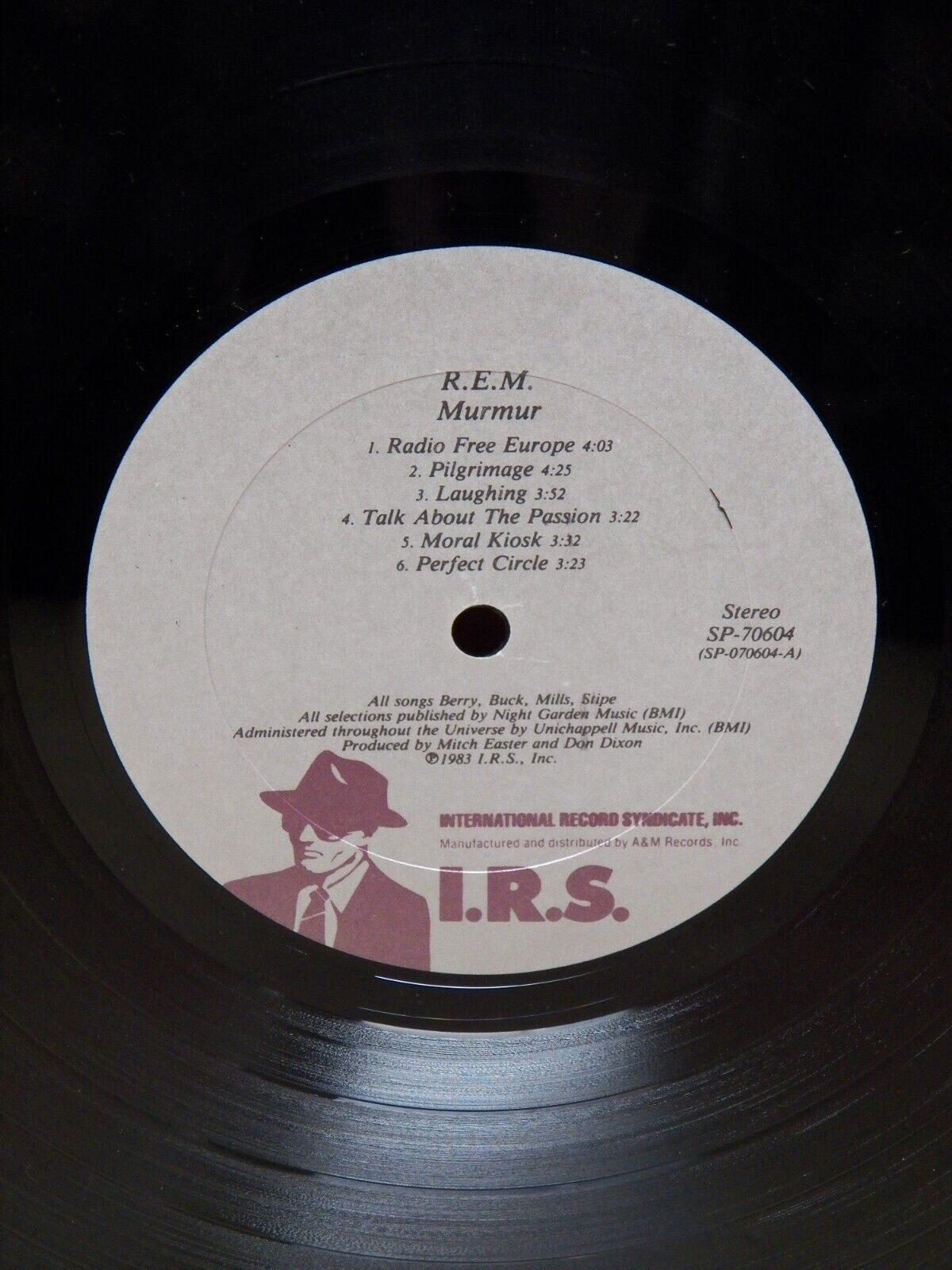 12" LP VG++/EX R.E.M. Murmur 1983 I.R.S. Records Promo SP70604 12" LP VG++/EX R.E.M. Murmur 1983 I.R.S. Records Promo SP70604