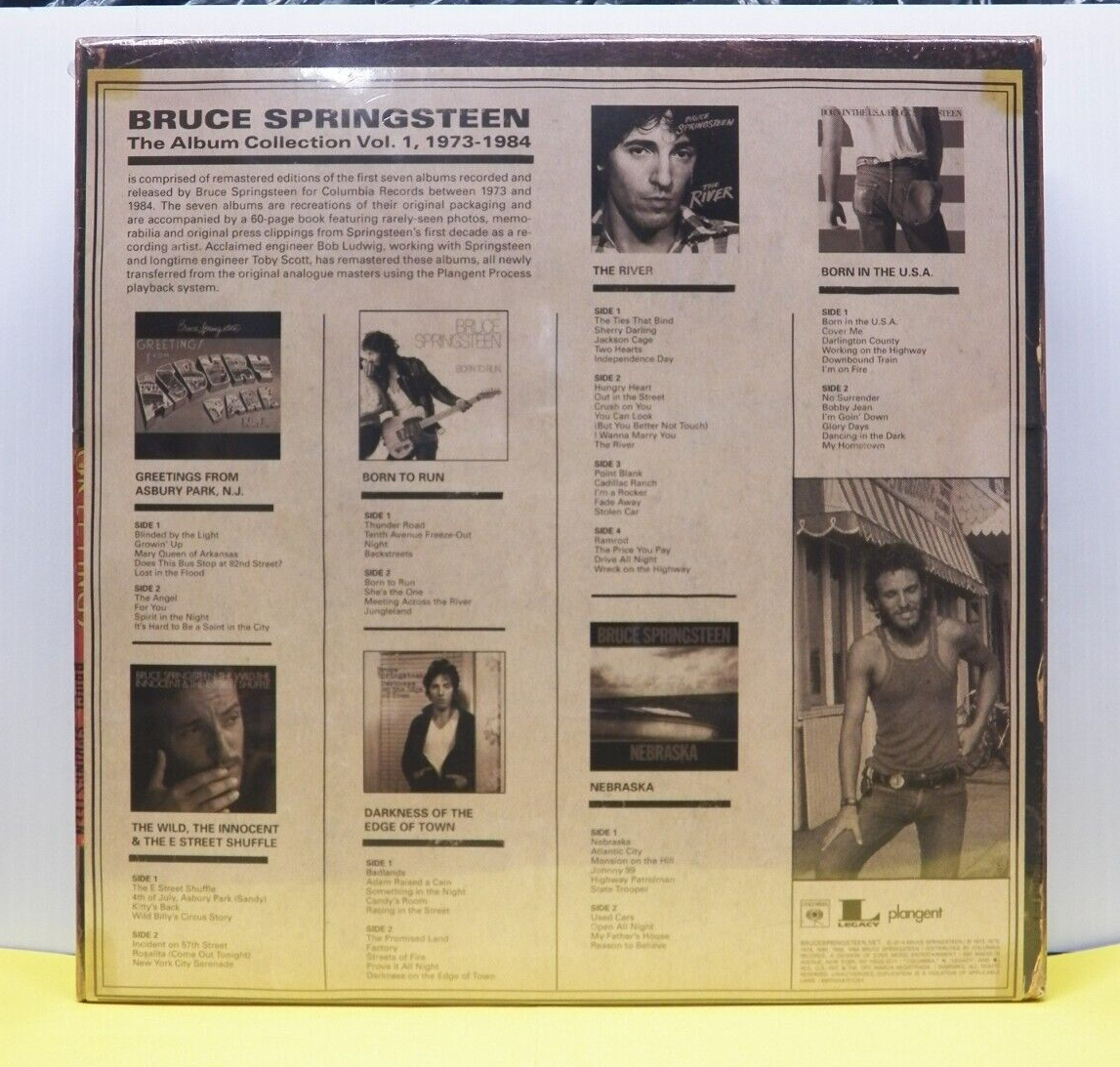 Sealed 8xLP Box Set Bruce Springsteen The Album Collection Vol 1 2014 Columbia Sealed 8xLP Box Set Bruce Springsteen The Album Collection Vol 1 2014 Columbia