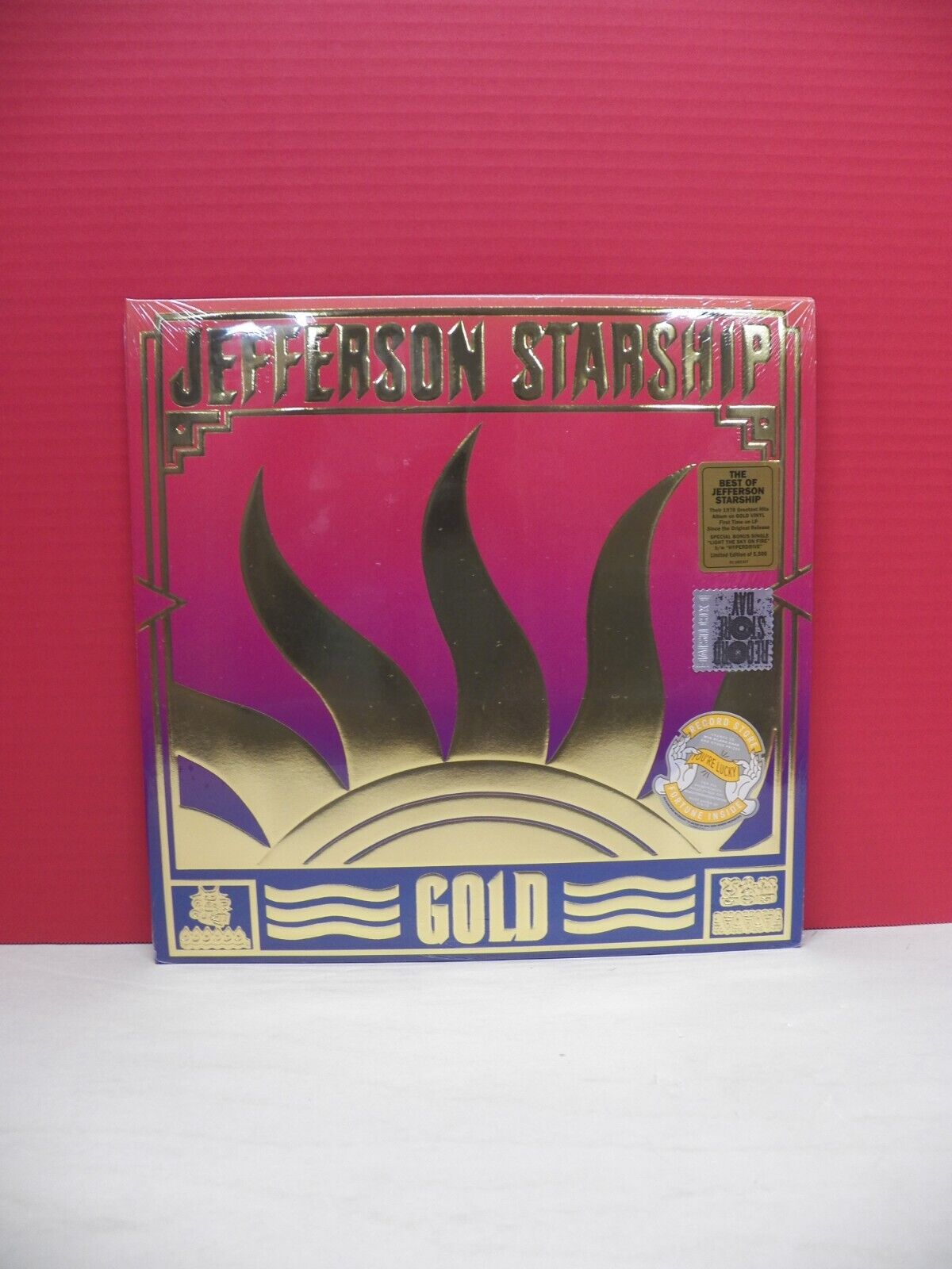 12" LP Jefferson Starship Gold 2019 Reissue RSD Ltd Ed Gold Vinyl Bonus 7" 12" LP Jefferson Starship Gold 2019 Reissue RSD Ltd Ed Gold Vinyl Bonus 7"