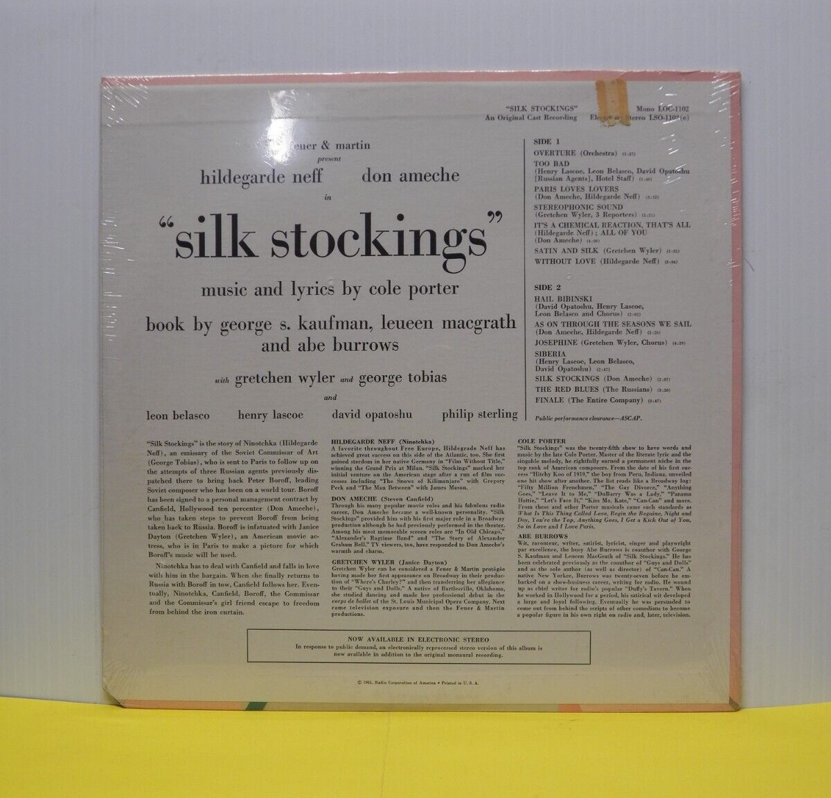 Sealed 12" LP Cole Porter Silk Stockings-An Original Cast Recording 1965 Stereo Sealed 12" LP Cole Porter Silk Stockings-An Original Cast Recording 1965 Stereo