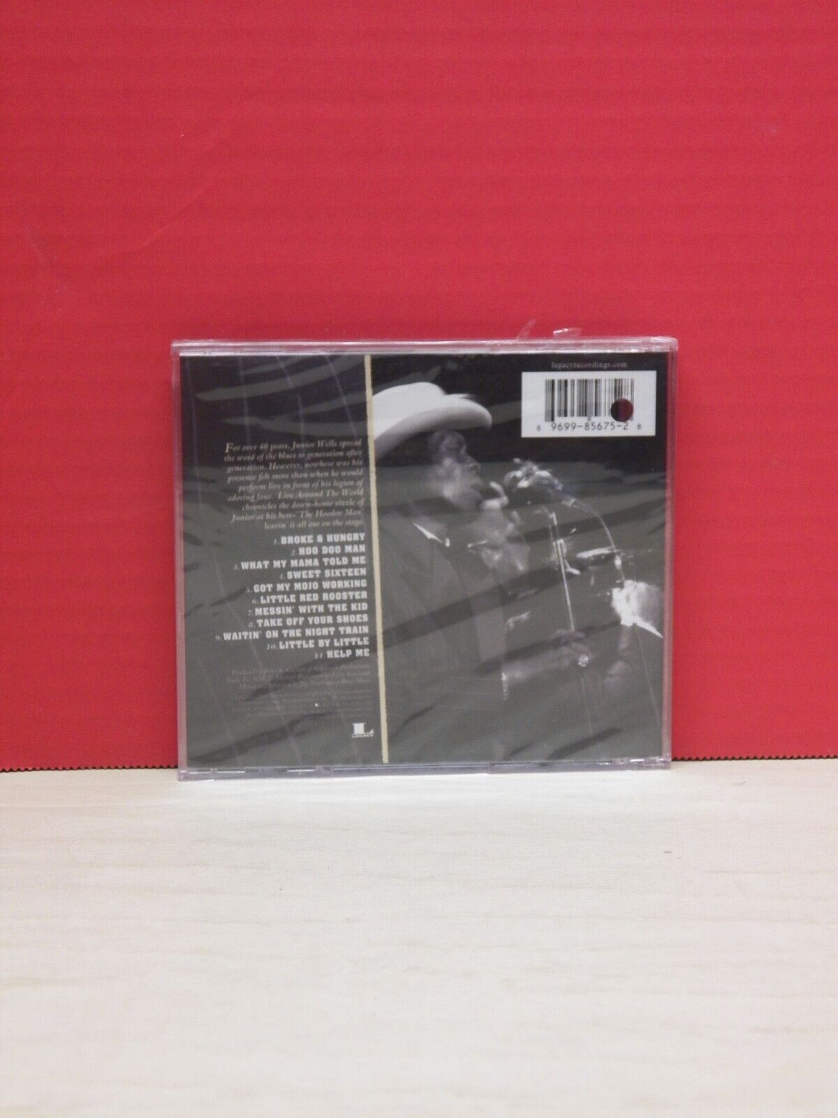 Sealed CD Junior Wells Live Around The World: The Best Of 2002 Legacy JK 85675 Sealed CD Junior Wells Live Around The World: The Best Of 2002 Legacy JK 85675