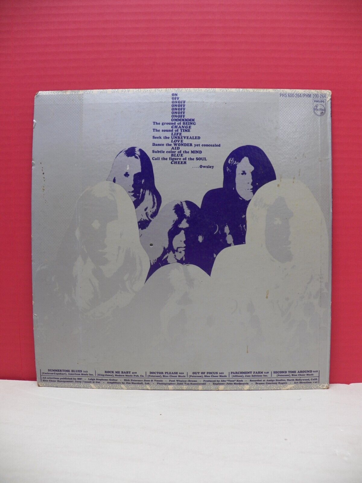 12" LP EX Blue Cheer Vincebus Eruptum 1968 Philips Stereo Reissue PHS 600-264 12" LP EX Blue Cheer Vincebus Eruptum 1968 Philips Stereo Reissue PHS 600-264