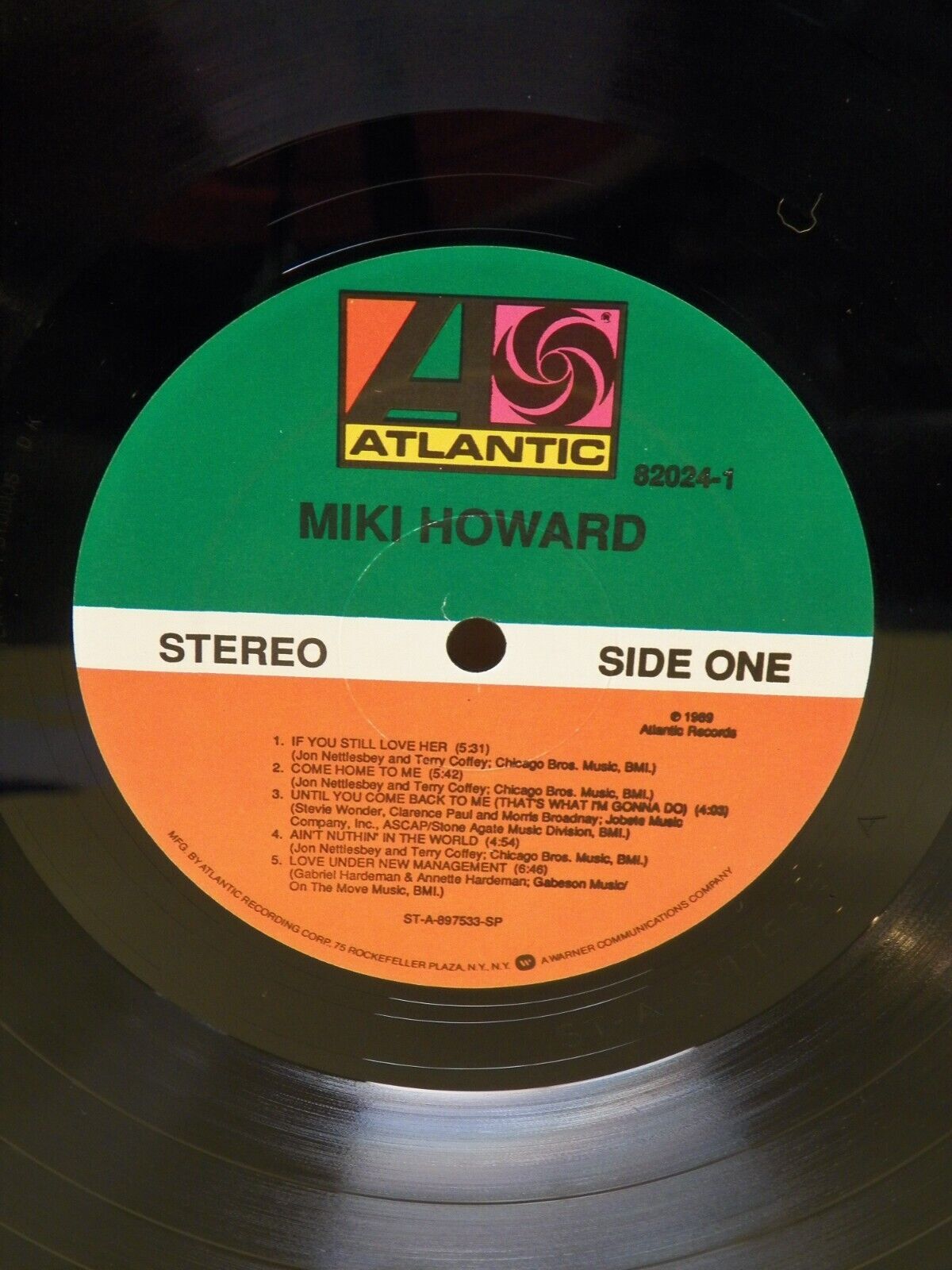 12" LP VG++/EX Miki Howard Miki Howard 1989 Atlantic 12" LP VG++/EX Miki Howard Miki Howard 1989 Atlantic