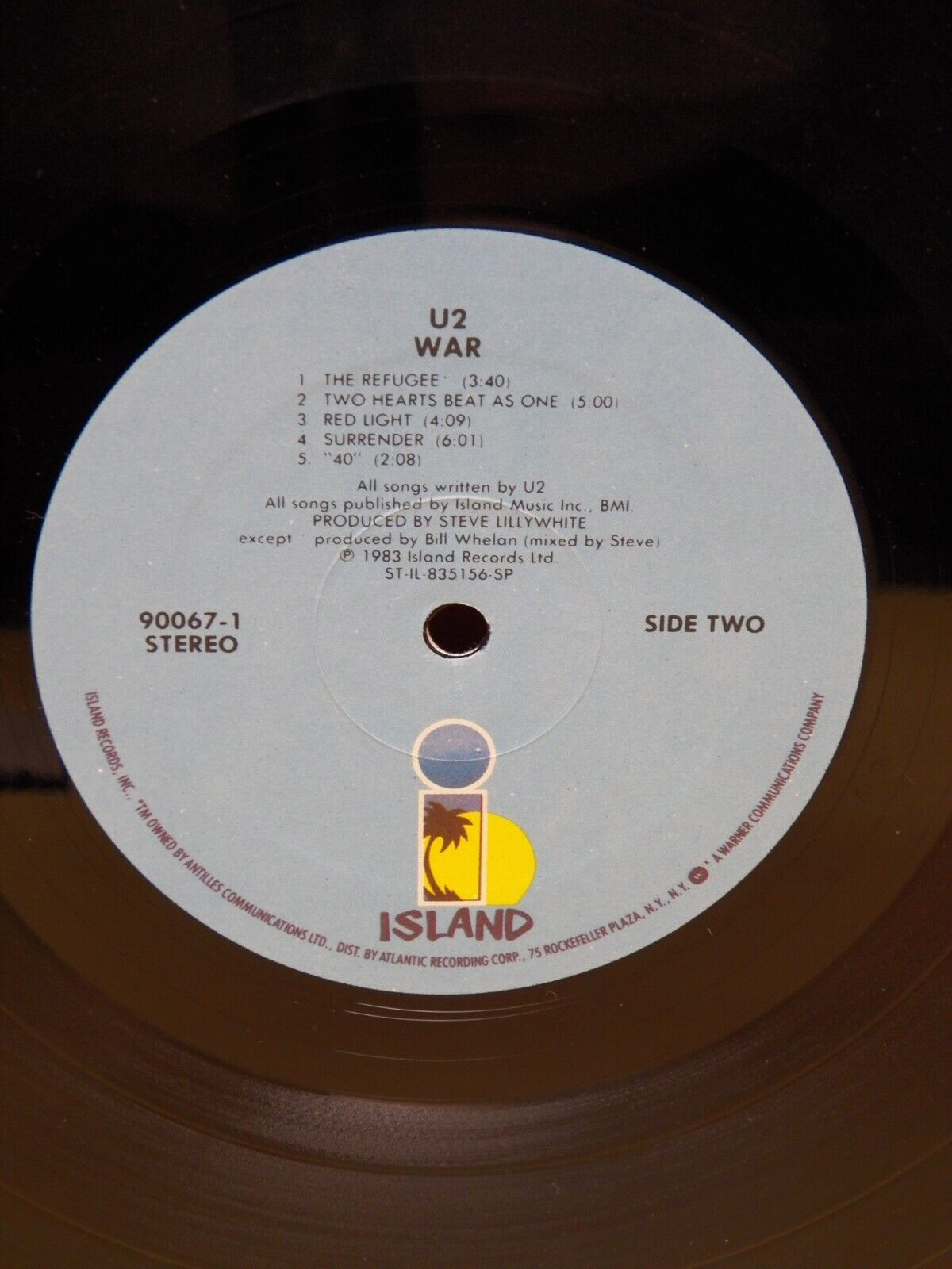 12" LP EX U2 War 1983 Island Records 7 90067-1 12" LP EX U2 War 1983 Island Records 7 90067-1