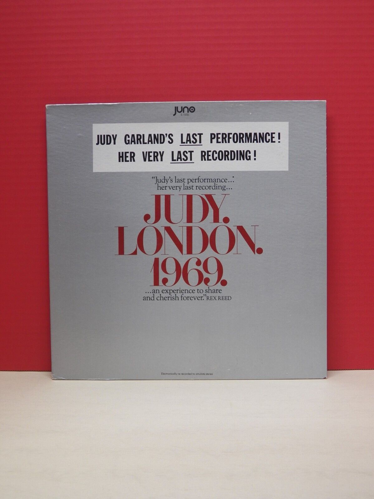 12" LP EX Judy Garland Judy. London. 1969. 1969 Juno S-1000 12" LP EX Judy Garland Judy. London. 1969. 1969 Juno S-1000