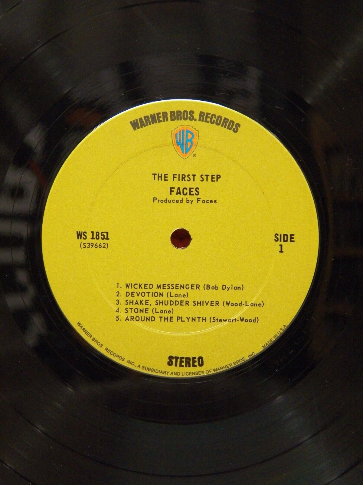 12" LP EX Small Faces First Step 1970 Warner Bros. Green Label Repress WS 1851 12" LP EX Small Faces First Step 1970 Warner Bros. Green Label Repress WS 1851
