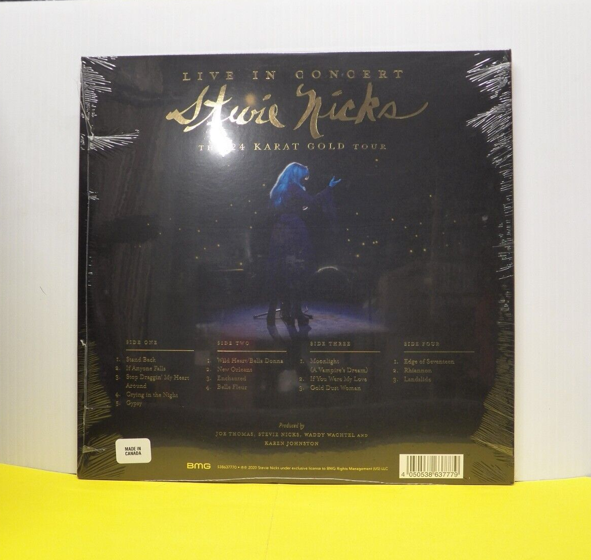 12" 2xLP Stevie Nicks Live In Concert, The 24 Karat Gold Tour 2020 180G Import 12" 2xLP Stevie Nicks Live In Concert, The 24 Karat Gold Tour 2020 180G Import