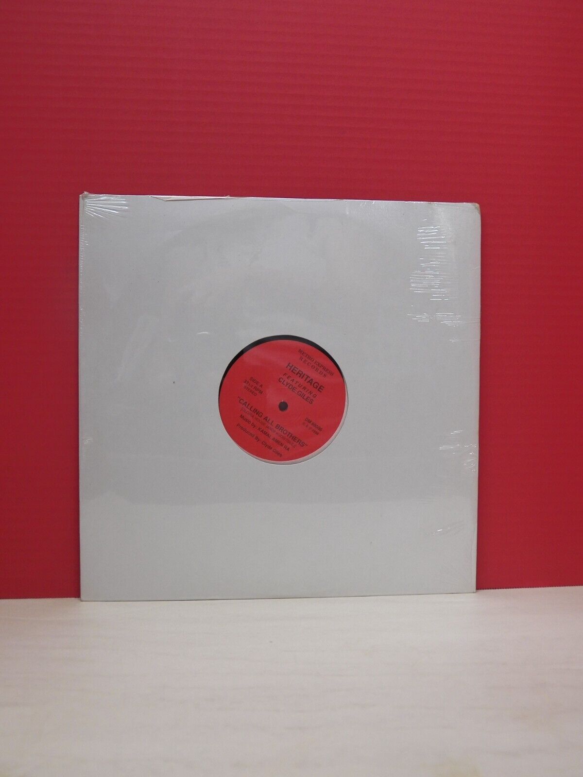 12" Single Heritage feat Clyde Giles Calling All Brothers 1988 Metro Express 12" Single Heritage feat Clyde Giles Calling All Brothers 1988 Metro Express