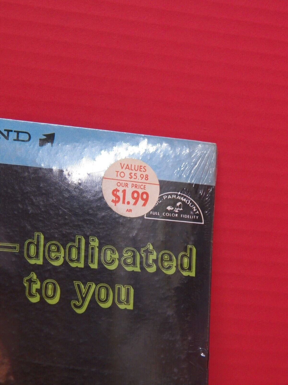 Sealed 12" LP Ray Charles ...Dedicated To You 1961 ABC-Paramount Stereo ABCS 355 Sealed 12" LP Ray Charles ...Dedicated To You 1961 ABC-Paramount Stereo ABCS 355