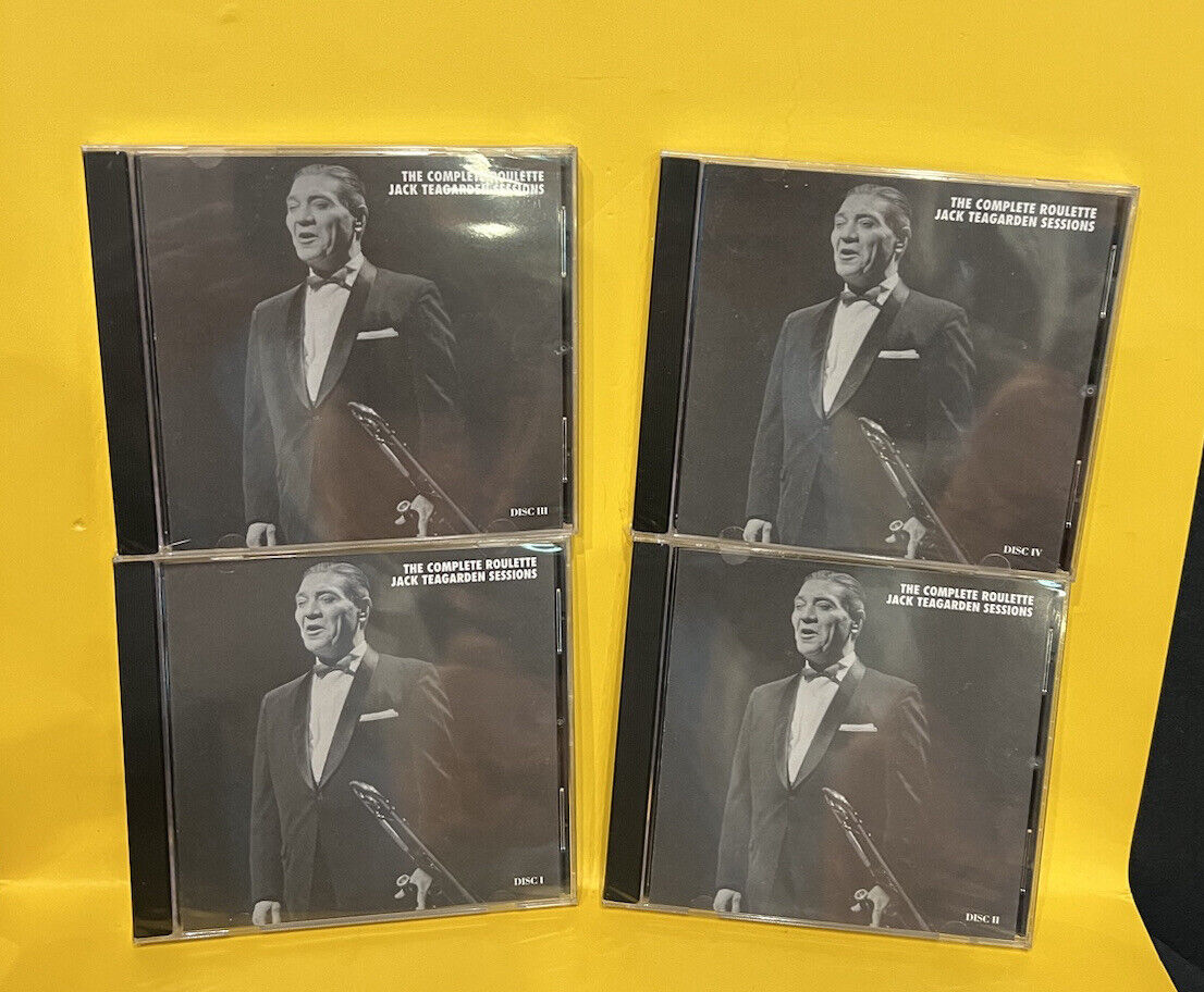 Sealed Mosaic 4 CD Set The Complete Roulette Jack Teagarden Sessions MD4-218 Sealed Mosaic 4 CD Set The Complete Roulette Jack Teagarden Sessions MD4-218