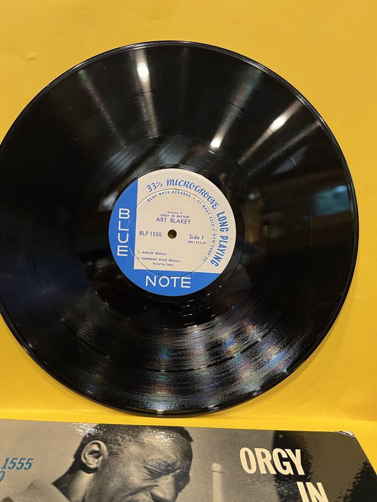 VG ++ Rare Vinyl Record LP Art Blakey Orgy in Rhythm BLP 1555 Orig. Mono 1957 VG ++ Rare Vinyl Record LP Art Blakey Orgy in Rhythm BLP 1555 Orig. Mono 1957