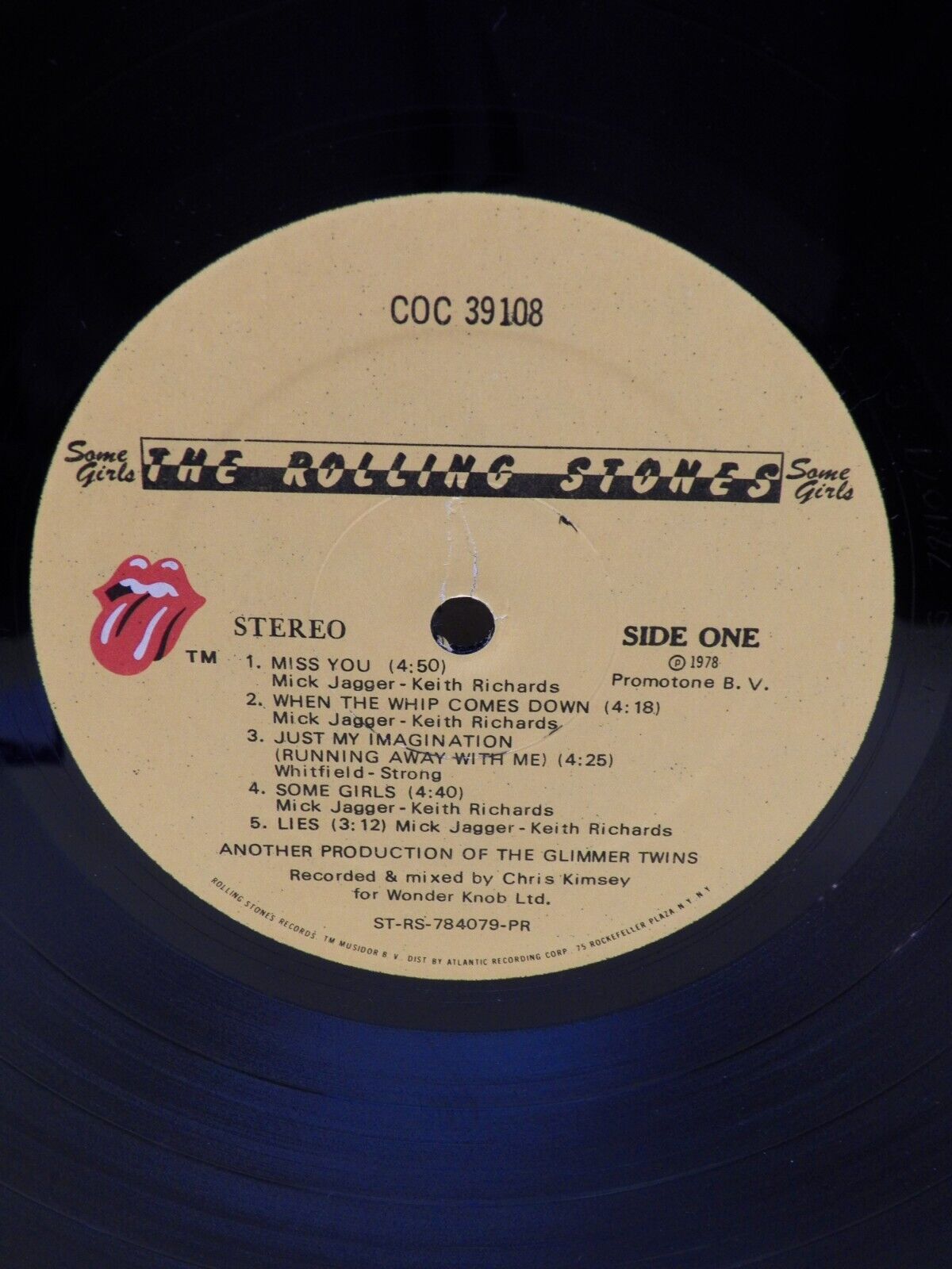 12" LP EX The Rolling Stones Some Girls 1978 Promo Bright Celeb Cover COC 39108 12" LP EX The Rolling Stones Some Girls 1978 Promo Bright Celeb Cover COC 39108