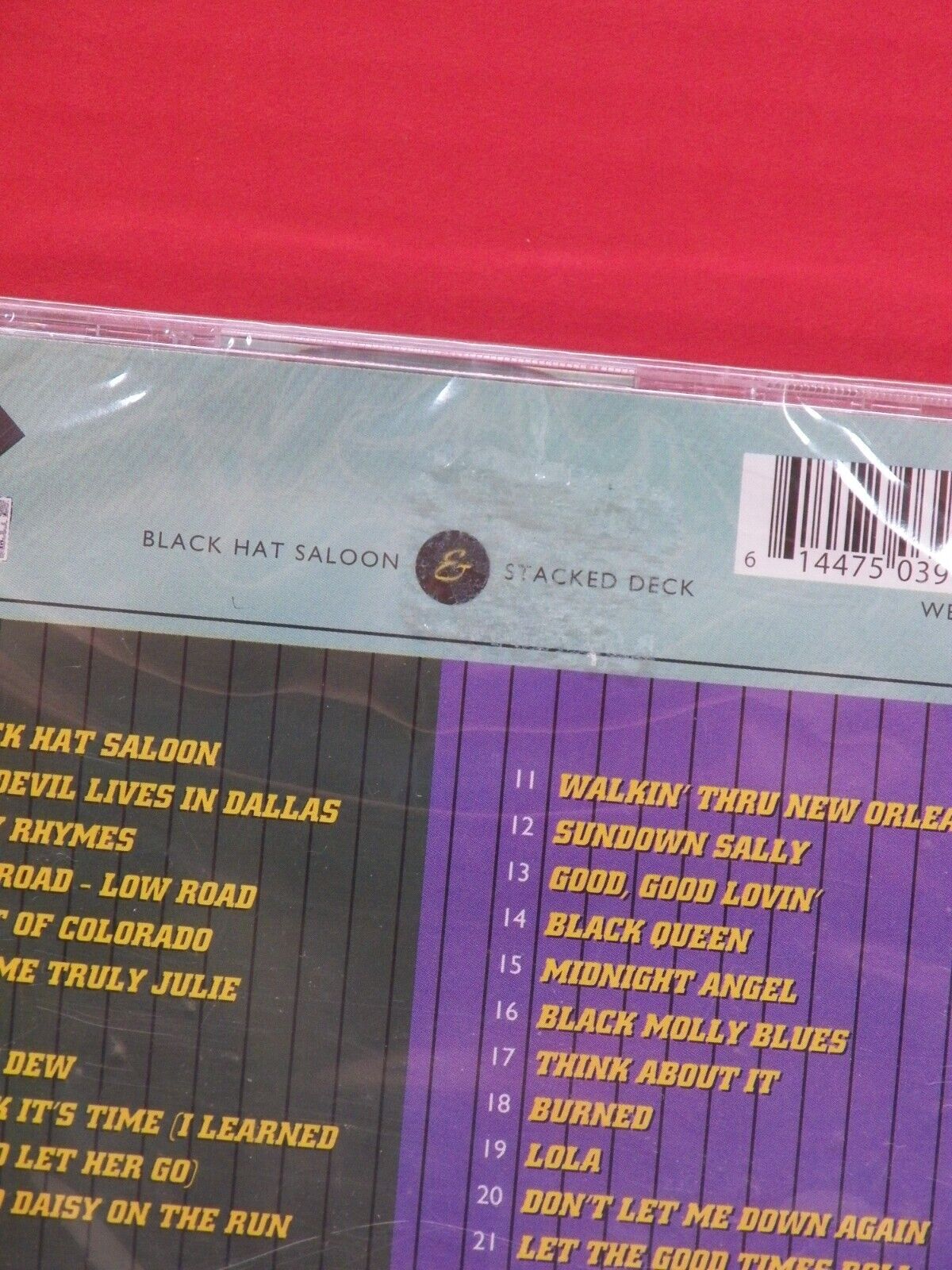 Sealed CD Rusty Wier Black Hat Saloon/Stacked Deck 2002 Westside Import WESA 919 Sealed CD Rusty Wier Black Hat Saloon/Stacked Deck 2002 Westside Import WESA 919