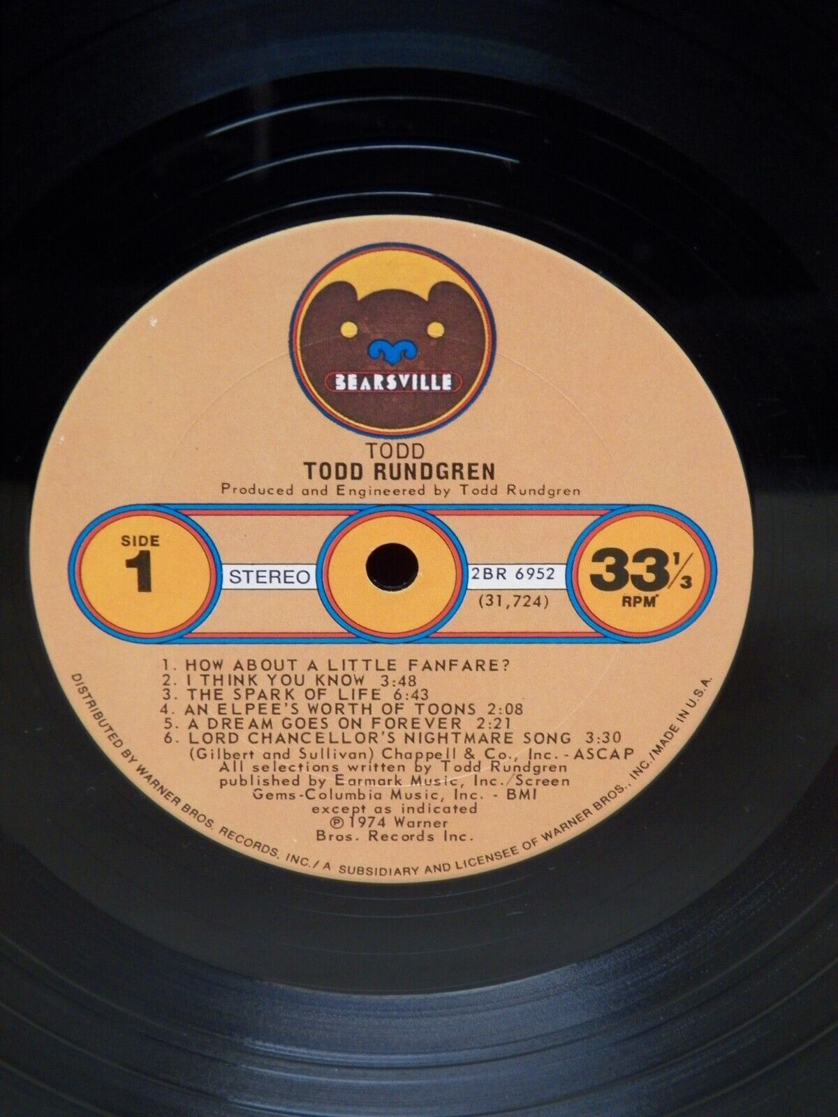 12" 2xLP M- Todd Rundgren Todd 1974 Bearsville Records Deluxe w/ Poster Promo 12" 2xLP M- Todd Rundgren Todd 1974 Bearsville Records Deluxe w/ Poster Promo