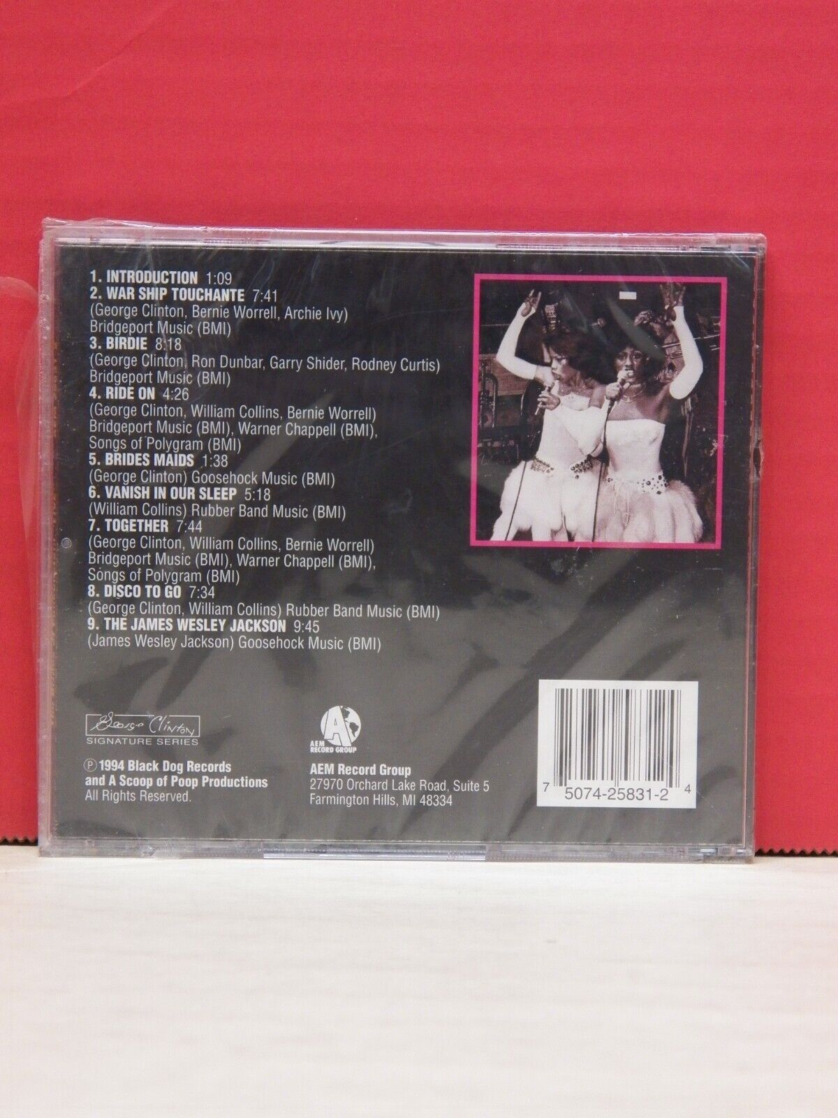 Sealed CD The Brides Of Funkenstein Live At The Howard Theatre 1994 AEM 25831-2 Sealed CD The Brides Of Funkenstein Live At The Howard Theatre 1994 AEM 25831-2