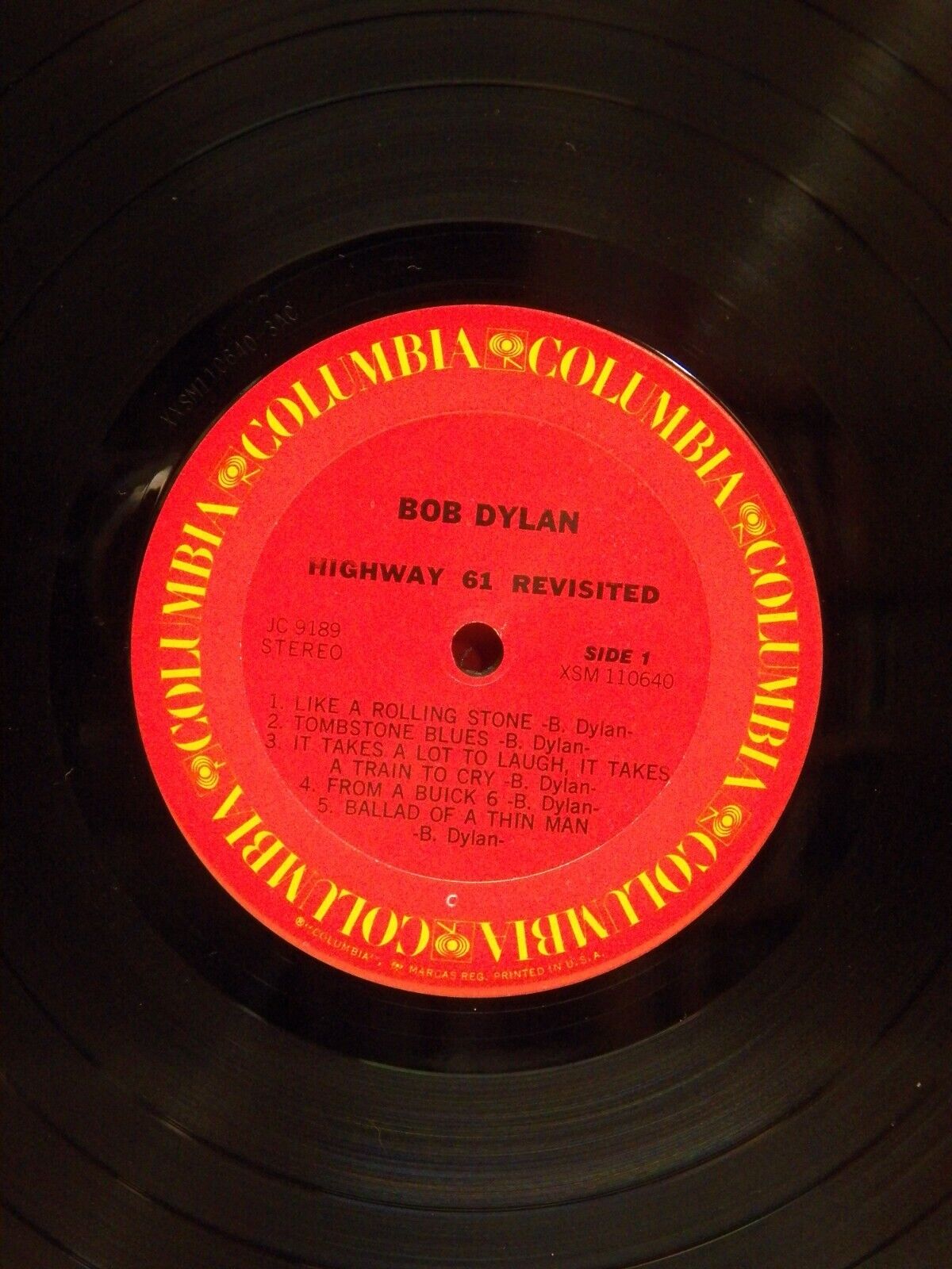 12" LP NM- Bob Dylan Highway 61 Revisited 1983 Columbia Reissue JC 9189 12" LP NM- Bob Dylan Highway 61 Revisited 1983 Columbia Reissue JC 9189