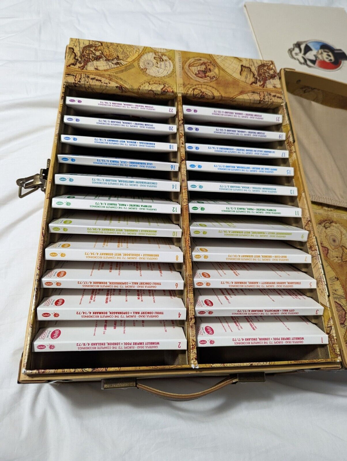 Grateful Dead Europe '72 Complete Recordings CD Box Set Steamer Trunk Suitcase Grateful Dead Europe '72 Complete Recordings CD Box Set Steamer Trunk Suitcase