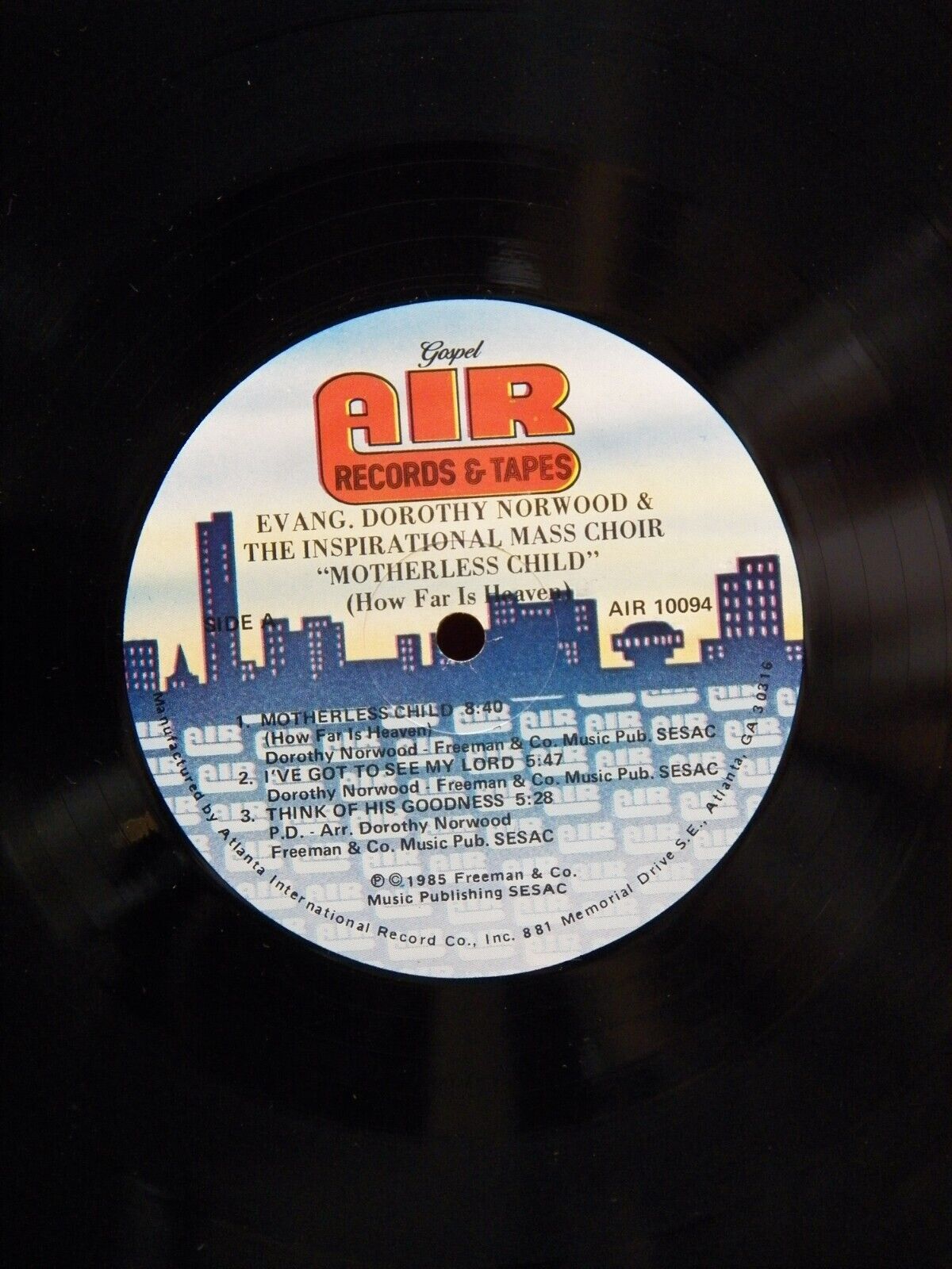 12" LP EX Dorothy Norwood Motherless Child (How Far Is Heaven) 1983 AIR-10094 12" LP EX Dorothy Norwood Motherless Child (How Far Is Heaven) 1983 AIR-10094