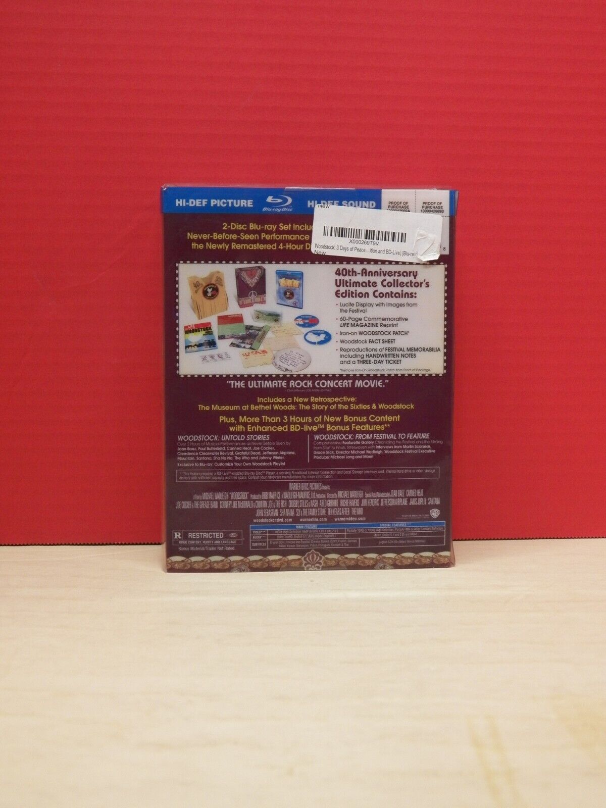 2xBlu-Ray Set Woodstock: Director's Cut 2009 Deluxe Remaster Numbered 40th Anniv 2xBlu-Ray Set Woodstock: Director's Cut 2009 Deluxe Remaster Numbered 40th Anniv