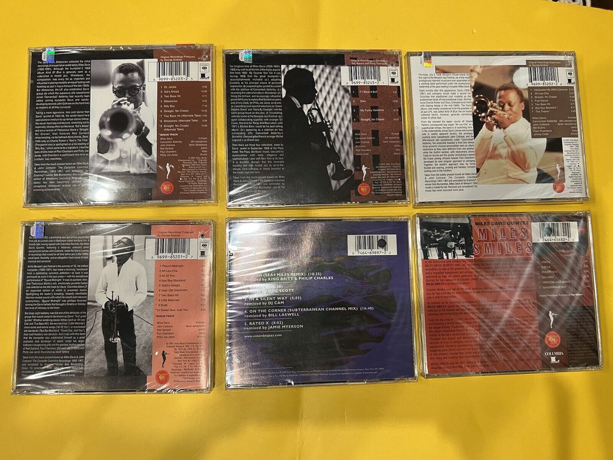 Sealed 6 CD Lot Miles Davis At Newport 1958 Miles Smiles Jazz at the Plaza &more Sealed 6 CD Lot Miles Davis At Newport 1958 Miles Smiles Jazz at the Plaza &more