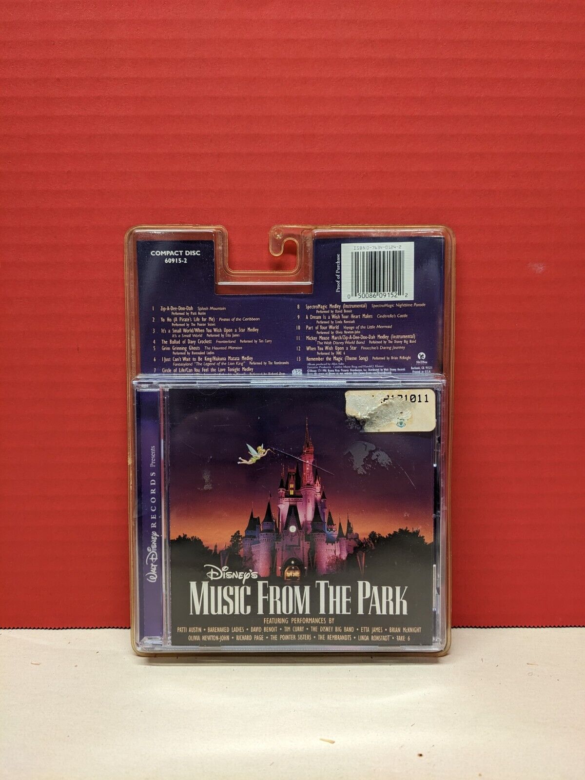 Sealed CD Disney's Music From The Park 1996 Walt Disney Records 60915-2 Sealed CD Disney's Music From The Park 1996 Walt Disney Records 60915-2