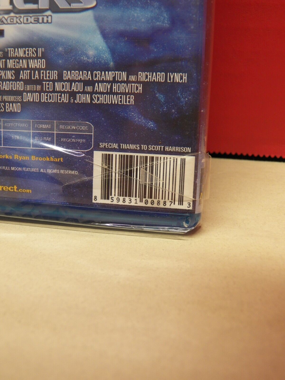 Sealed Blu-Ray Trancers II 2015 Full Moon Features Remastered Hi Def WE00887 Sealed Blu-Ray Trancers II 2015 Full Moon Features Remastered Hi Def WE00887