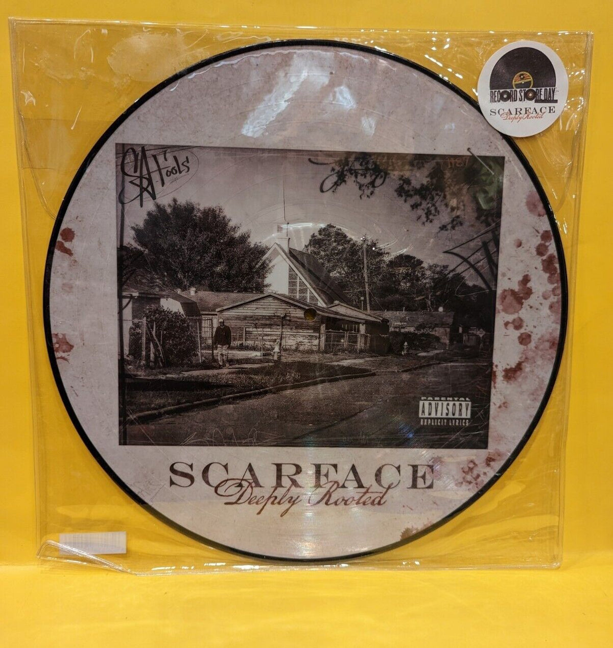 Rare Sealed Vinyl Record LP Scarface Deeply Rooted Picture Disc RSD 2015 Record Rare Sealed Vinyl Record LP Scarface Deeply Rooted Picture Disc RSD 2015 Record