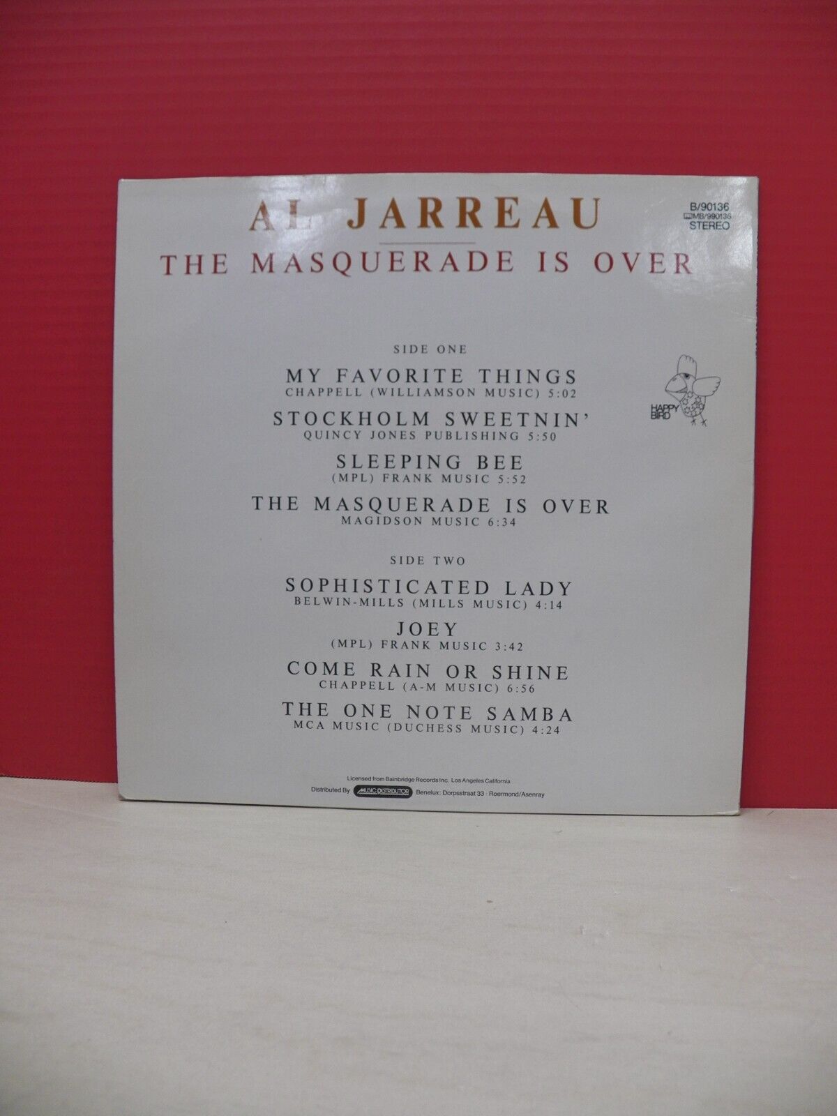 12" LP EX Al Jarreau The Masquerade Is Over 1983 Happy Bird Germany Import 12" LP EX Al Jarreau The Masquerade Is Over 1983 Happy Bird Germany Import
