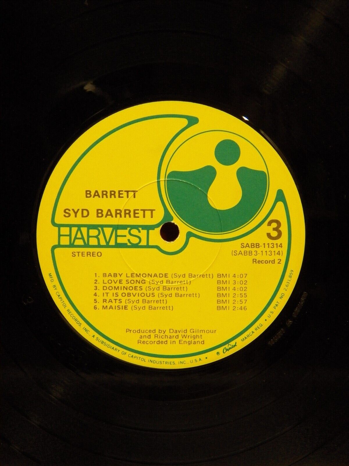 12" 2xLP VG++/EX Syd Barrett The Madcap Laughs/Barrett 1974 Harvest SABB-11314 12" 2xLP VG++/EX Syd Barrett The Madcap Laughs/Barrett 1974 Harvest SABB-11314