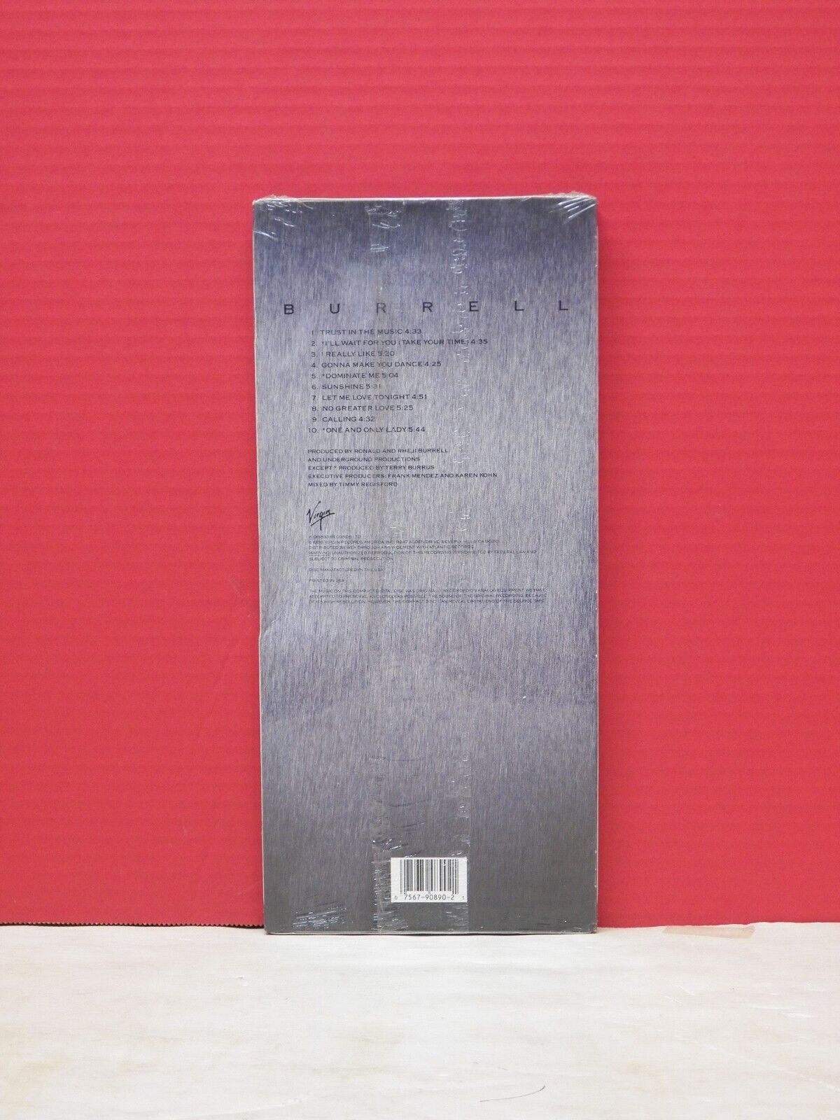 Sealed CD Longbox Burrell Burrell 1988 Virgin Records 7 90890-2 Sealed CD Longbox Burrell Burrell 1988 Virgin Records 7 90890-2