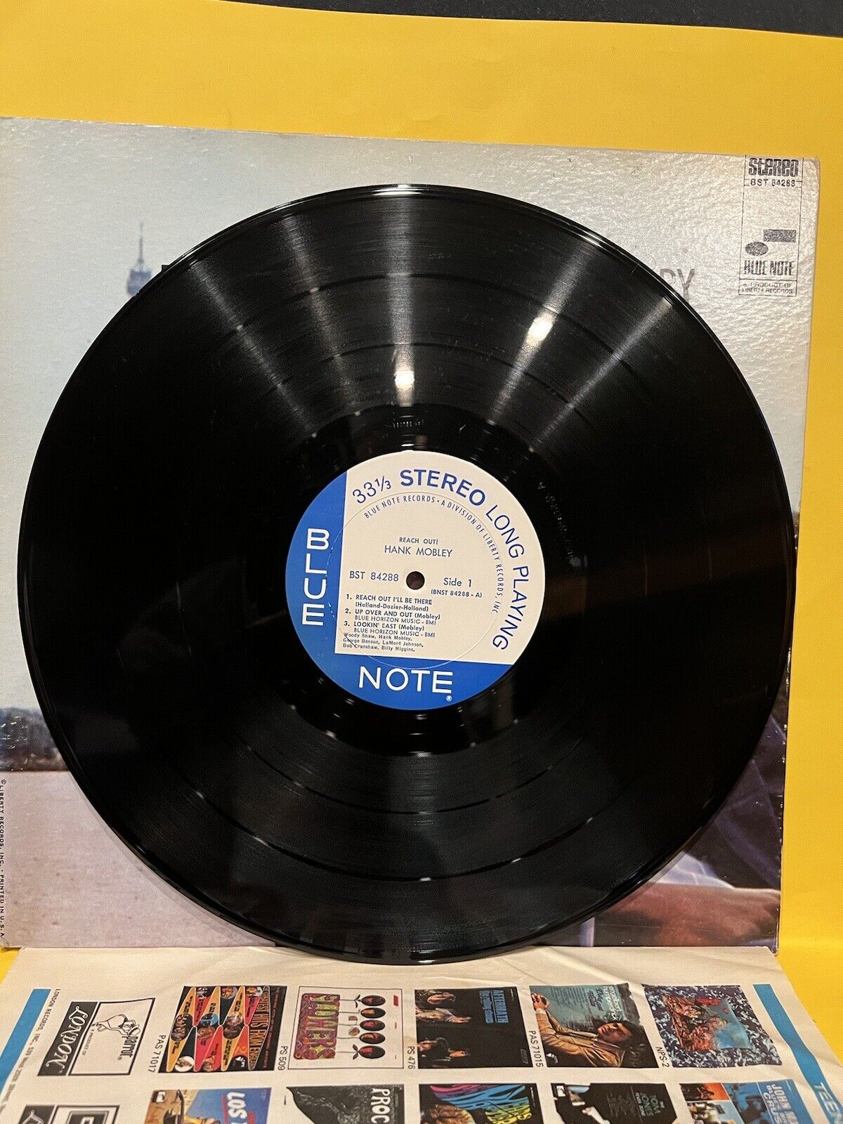 VG++ Vinyl Record LP Hank Mobley Reach Out BST 84288 Blue Note 1968 VG++ Vinyl Record LP Hank Mobley Reach Out BST 84288 Blue Note 1968