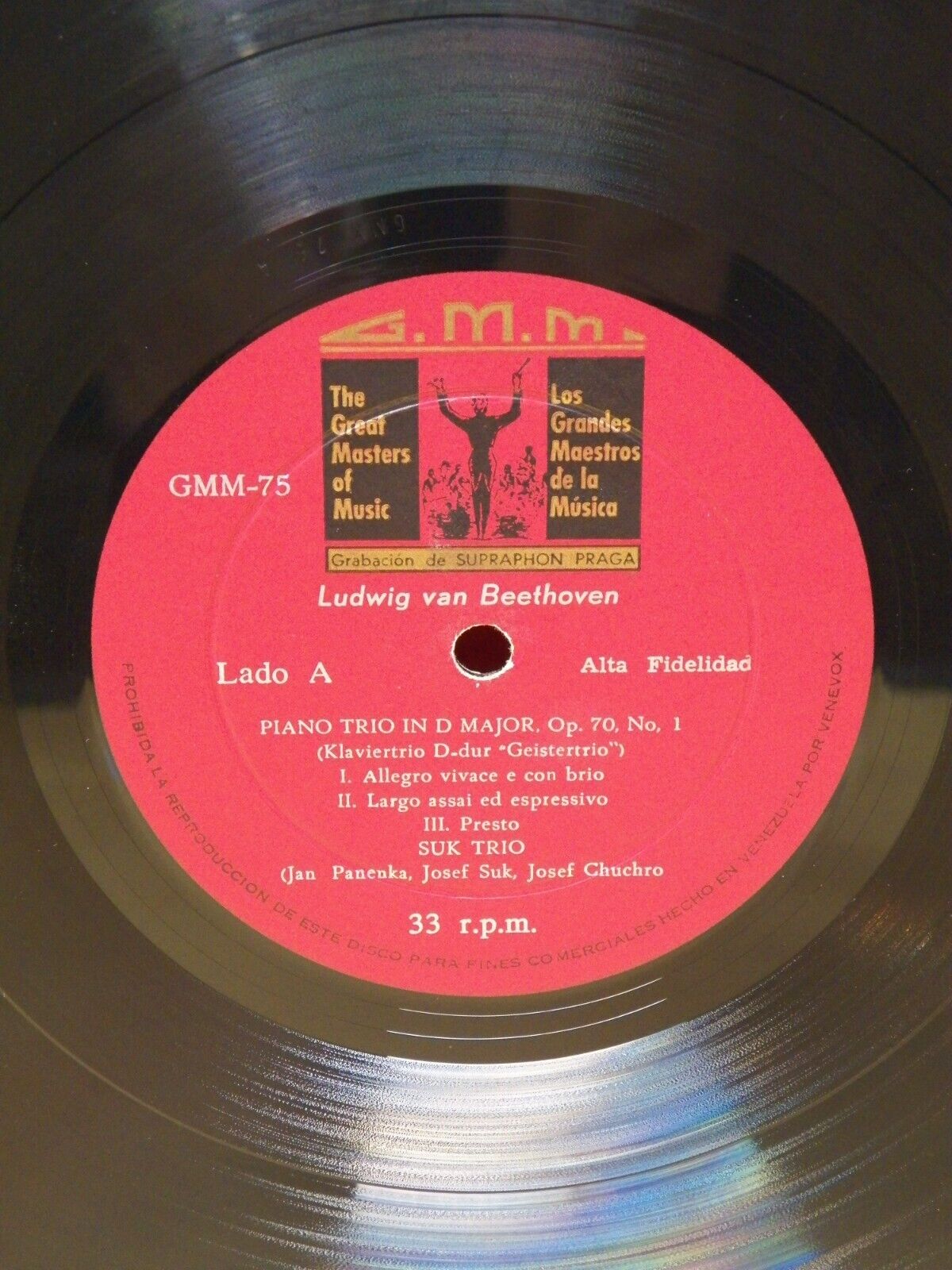 Lot of 3 12" Beethoven LPs VG+ G.M.M. Venezuela Imports Lot of 3 12" Beethoven LPs VG+ G.M.M. Venezuela Imports