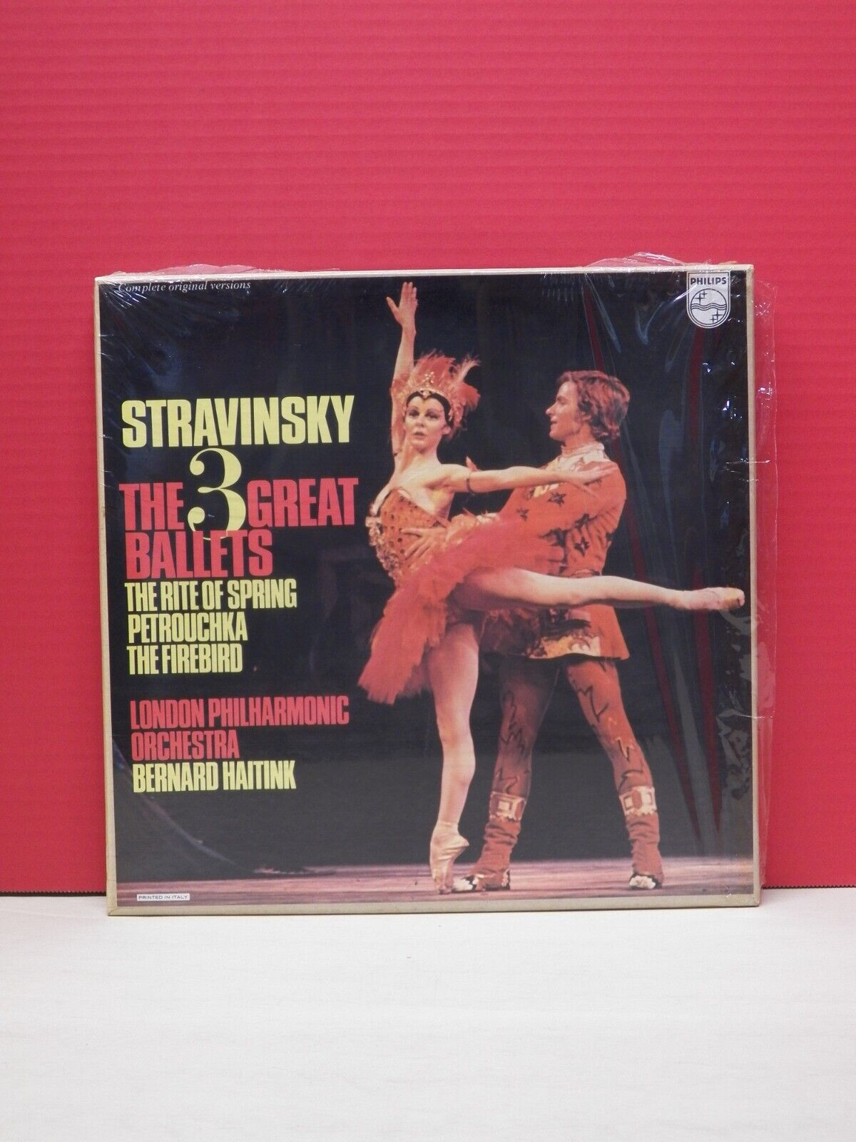 12" 3xLP Box Set Stravinsky The 3 Great Ballets 1974 Philips Import 6998 011 12" 3xLP Box Set Stravinsky The 3 Great Ballets 1974 Philips Import 6998 011