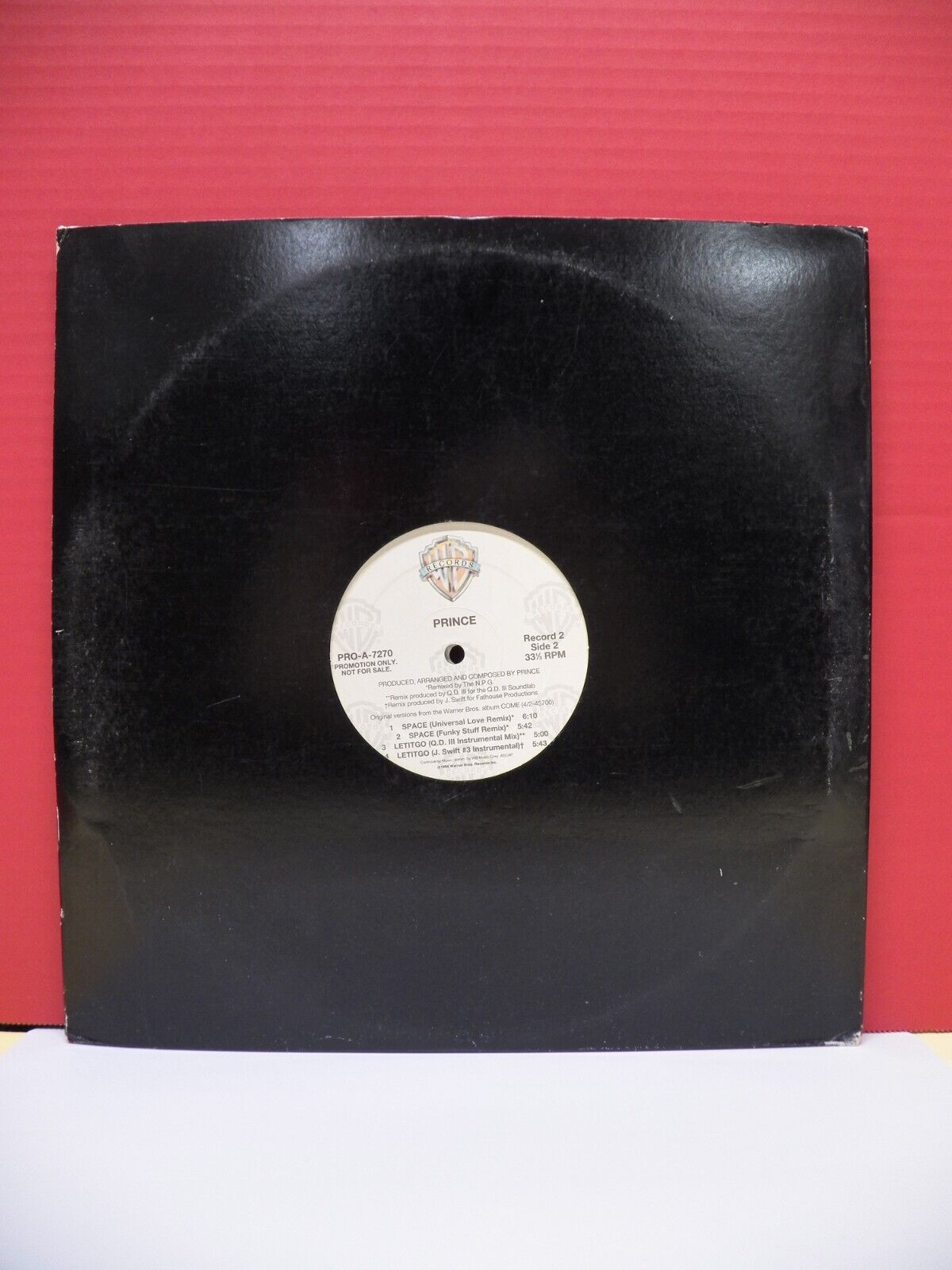 12" 2xLP VG++/EX Prince Come 1994 Warner Bros. Promo PRO-A-7270 12" 2xLP VG++/EX Prince Come 1994 Warner Bros. Promo PRO-A-7270