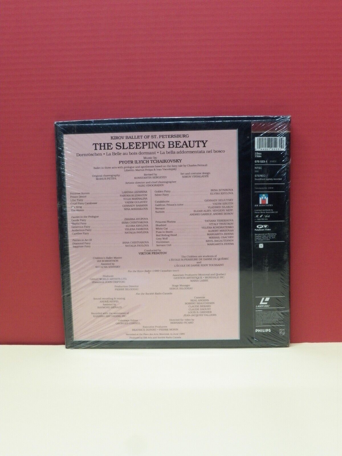 2xLaserdisc Box Set Kirov Ballet/Tchaikovsky The Sleeping Beauty 1989 Philips 2xLaserdisc Box Set Kirov Ballet/Tchaikovsky The Sleeping Beauty 1989 Philips