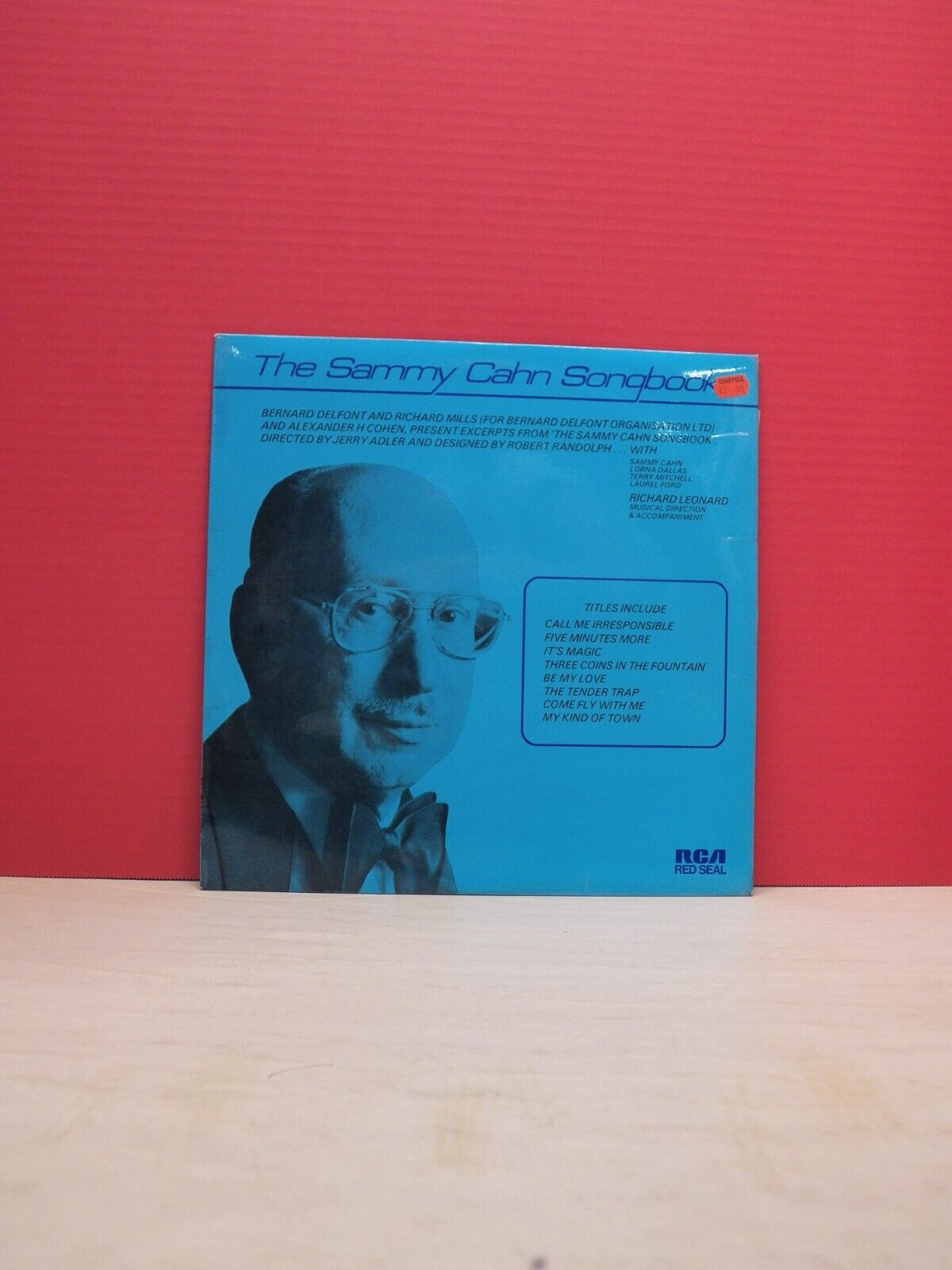 12" LP EX Sammy Cahn The Sammy Cahn Songbook RCA Red Seal UK Import LRL1 5079 12" LP EX Sammy Cahn The Sammy Cahn Songbook RCA Red Seal UK Import LRL1 5079
